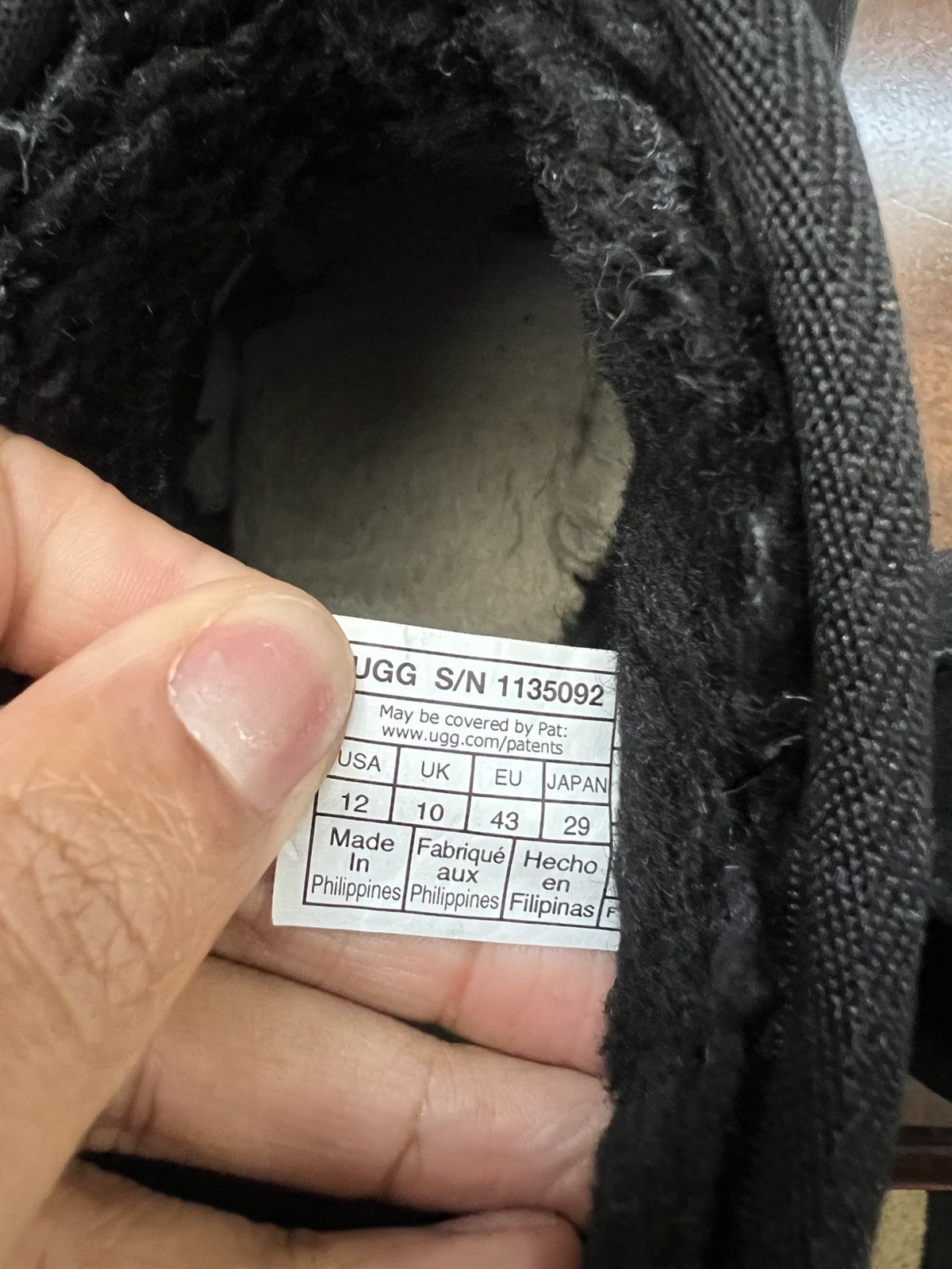 Ugg BLACK PLATFORM UGG BOOTS (SZ 12 WOMEN, SZ 10 MEN) Size US 10 / EU 43 - 3 Thumbnail