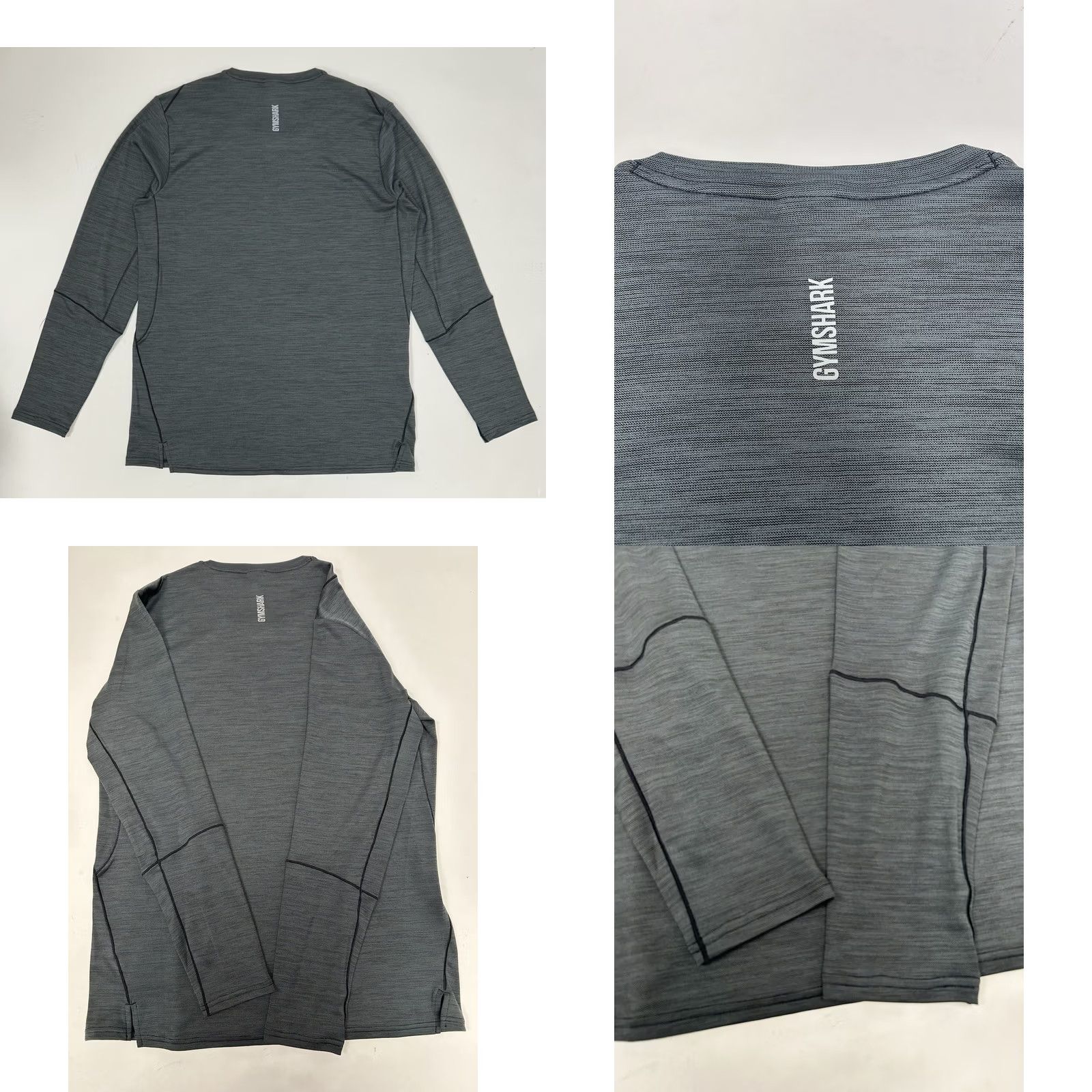 Gymshark GYMSHARK MENS XL GRAY LONG SLEEVE SHIRT WORKOUT TOP GREY T GYM GMLT5168 22x29.5 Size US XL / EU 56 / 4 - 9 Thumbnail