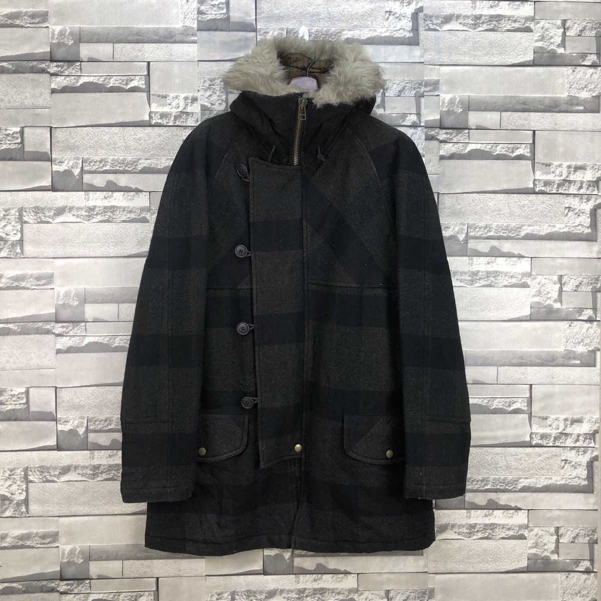 Hysteric Glamour × Le Grande Bleu (L.G.B.) × Takeo Kikuchi Takeo Kikuchi Plaid Parka Jacket Size US M / EU 48-50 / 2 - 2 Thumbnail