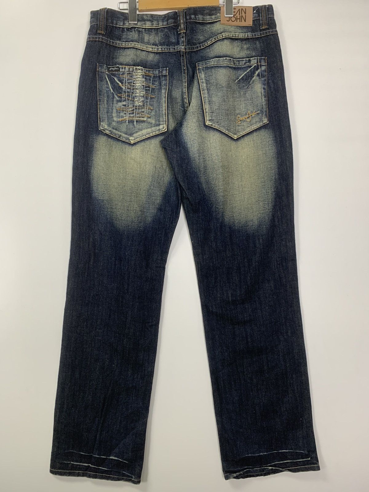 Sean John × Vintage Sean John distress denim Size US 36 / EU 52 - 8 Thumbnail