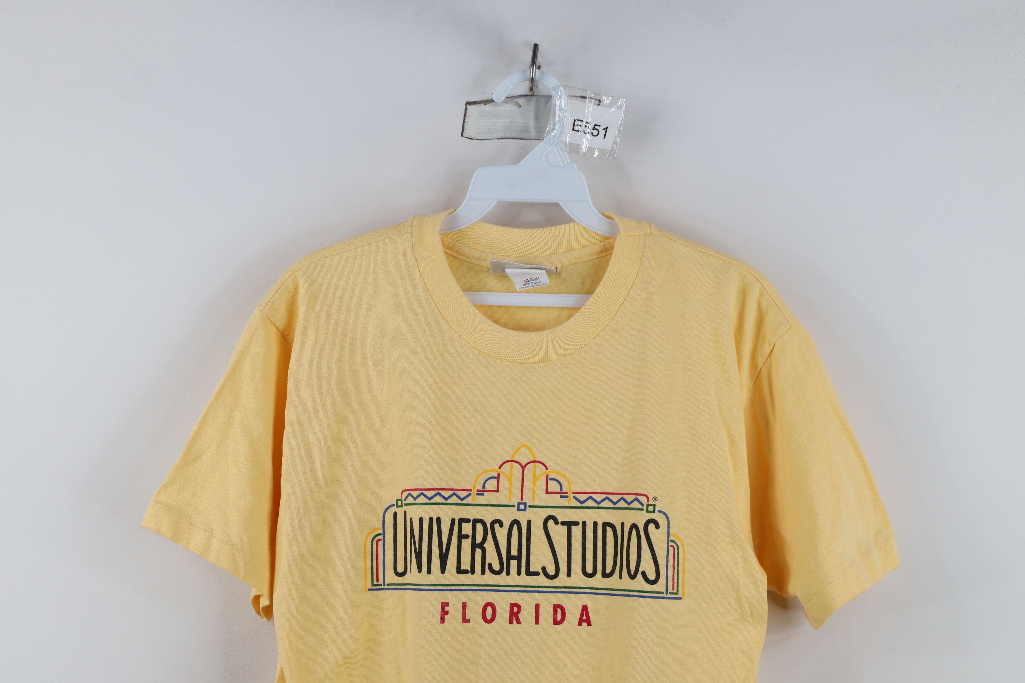 Vintage Vintage 90s Universal Studios Florida T-Shirt Yellow USA Size US M / EU 48-50 / 2 - 2 Thumbnail