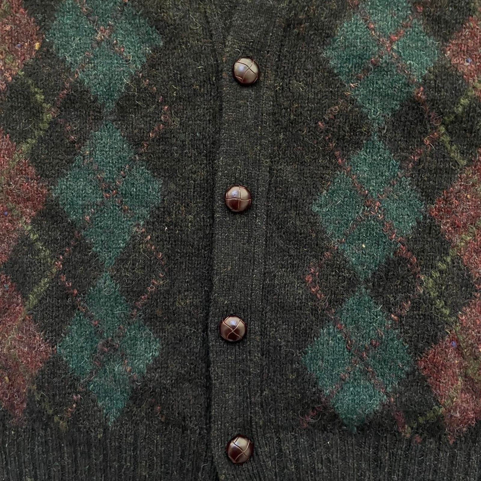 Vintage Vintage Wool Patterned Cardigan Size US L / EU 52-54 / 3 - 3 Thumbnail