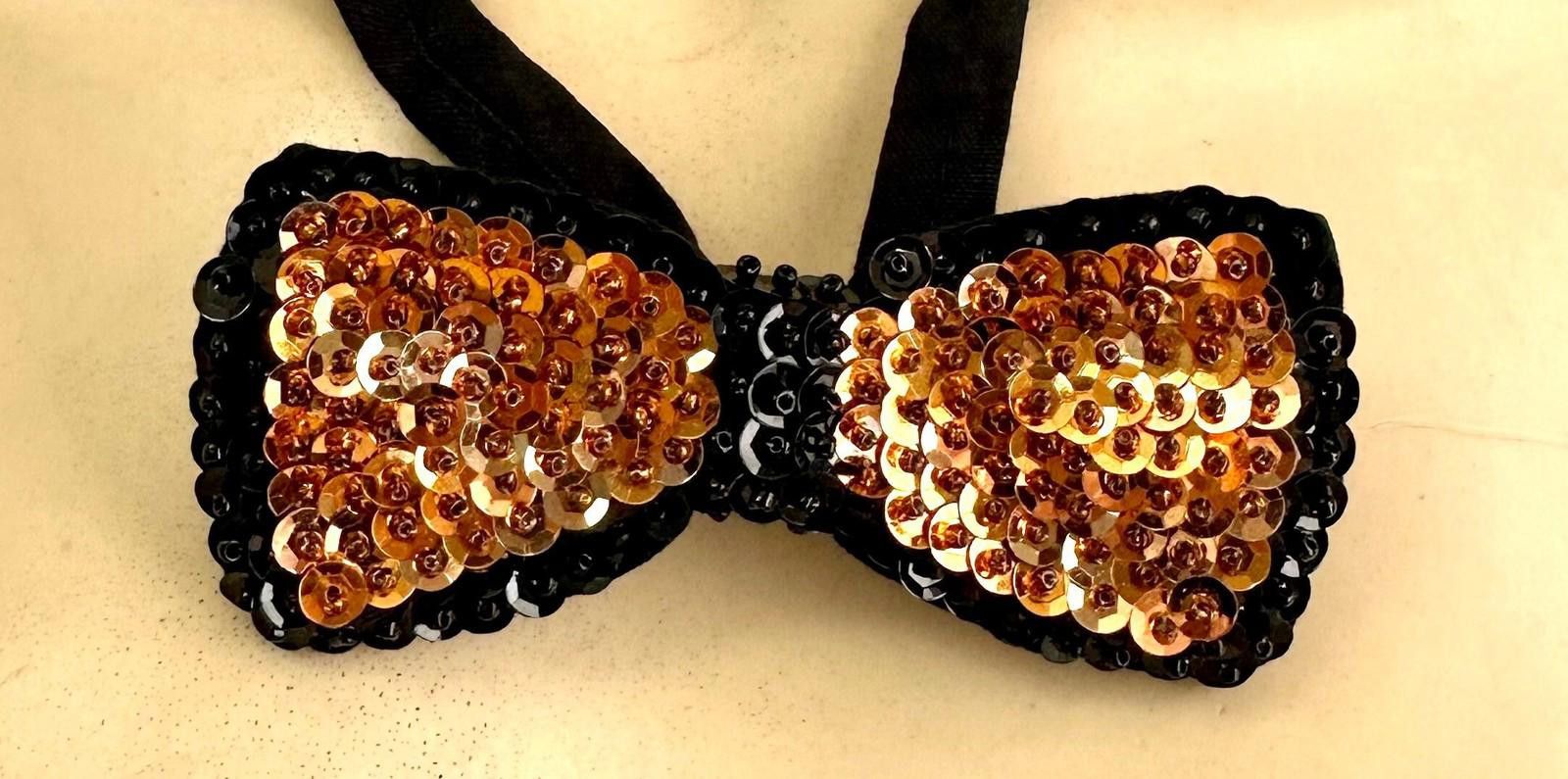 West Coast Choppers Sequin Bow Tie COPPER w/BLACK TRIM Adult Unisex Size ONE SIZE - 1 Preview