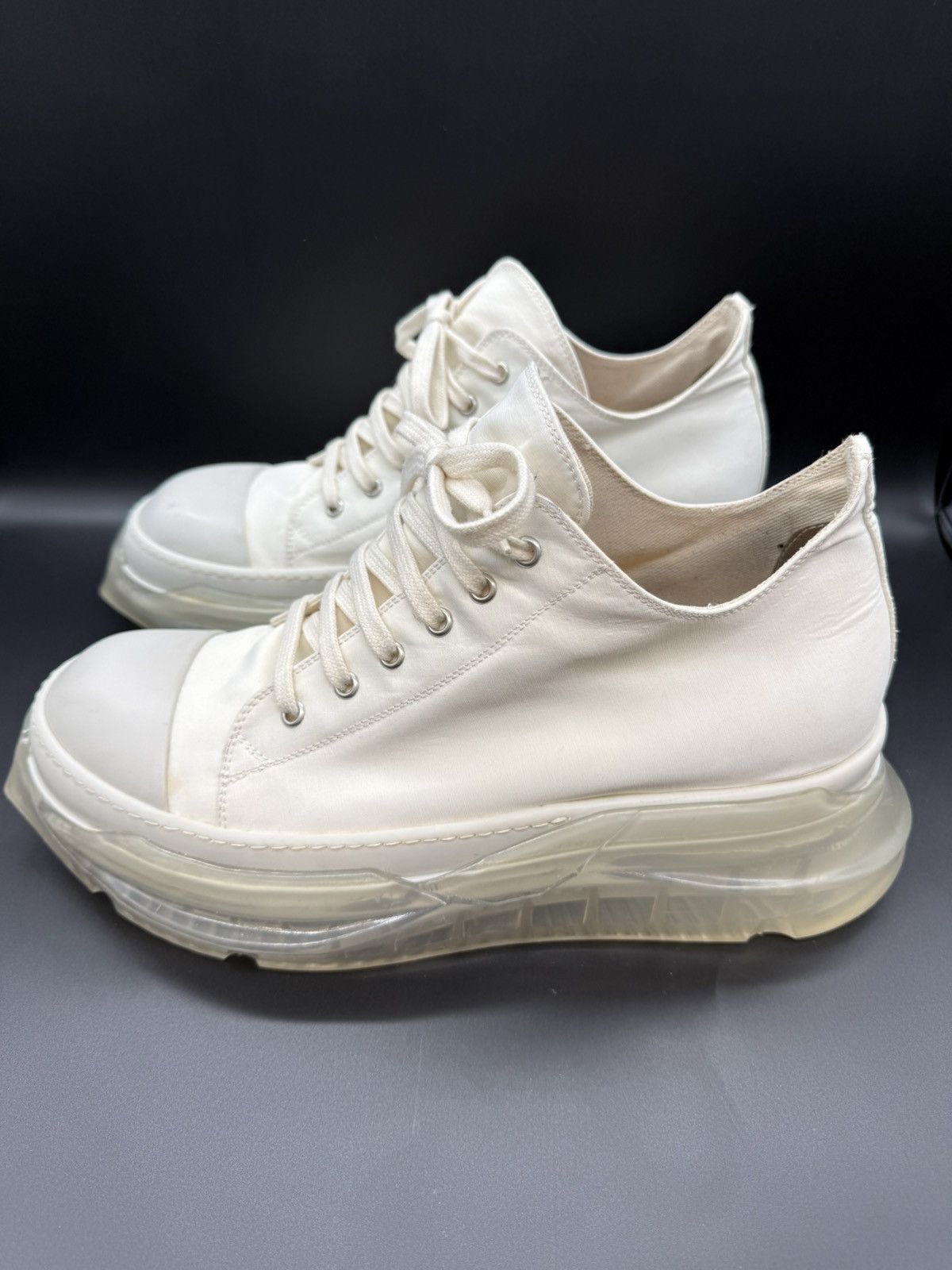 Rick Owens Drkshdw Rick Owens DRKSHDW Abstract Low — Milk/Clear · EU 45 Size US 12 / EU 45 - 8 Thumbnail