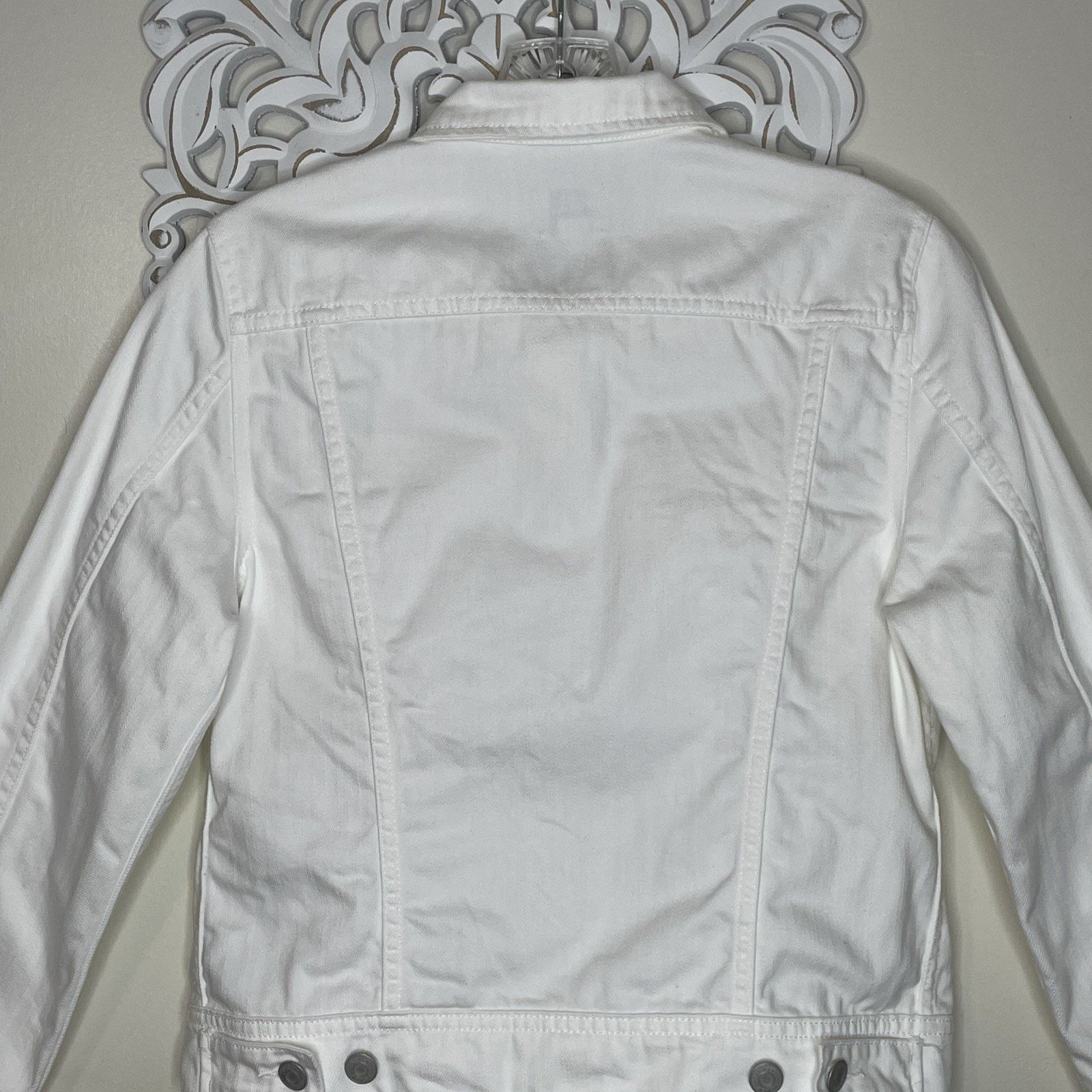 J.Crew J.CREW DENIM size S Jacket COTTON Long Sleeves WHITE Size S / US 4 / IT 40 - 13 Thumbnail