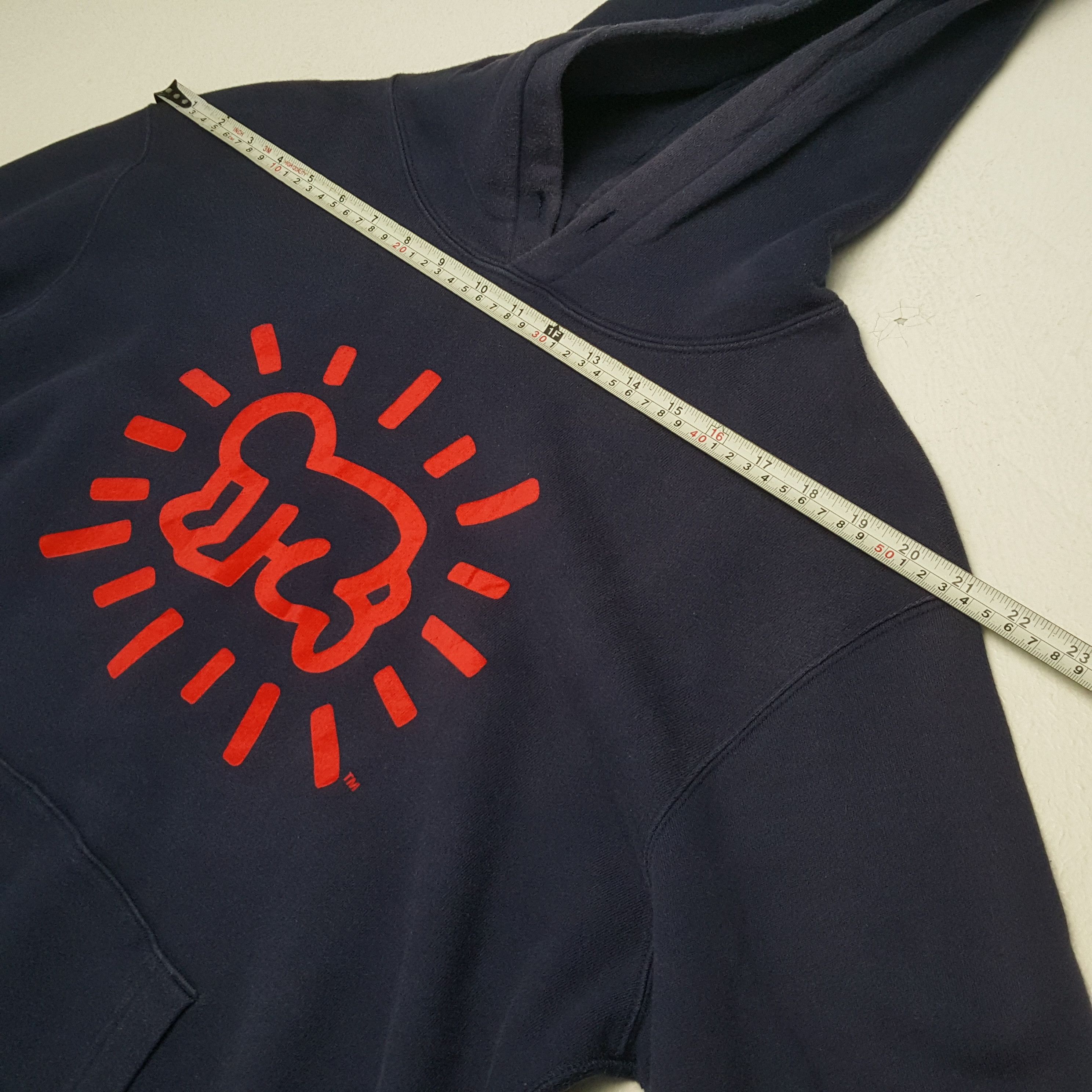 Keith Haring × Vintage KEITH HARING Center Design Streetwear Style Hoodies Size US XL / EU 56 / 4 - 5 Thumbnail