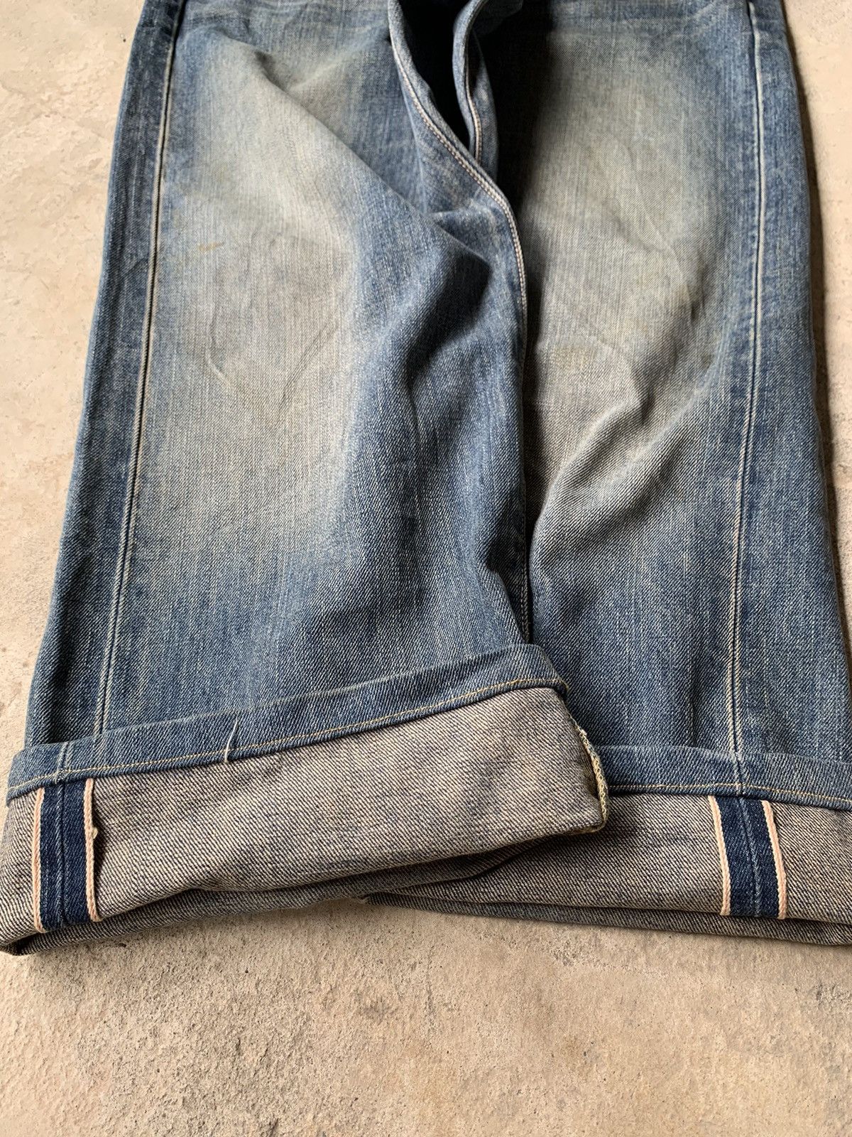 Edwin × Vintage Edwin 505 Redline Selvedge Distressed Denim Size US 31 - 4 Thumbnail
