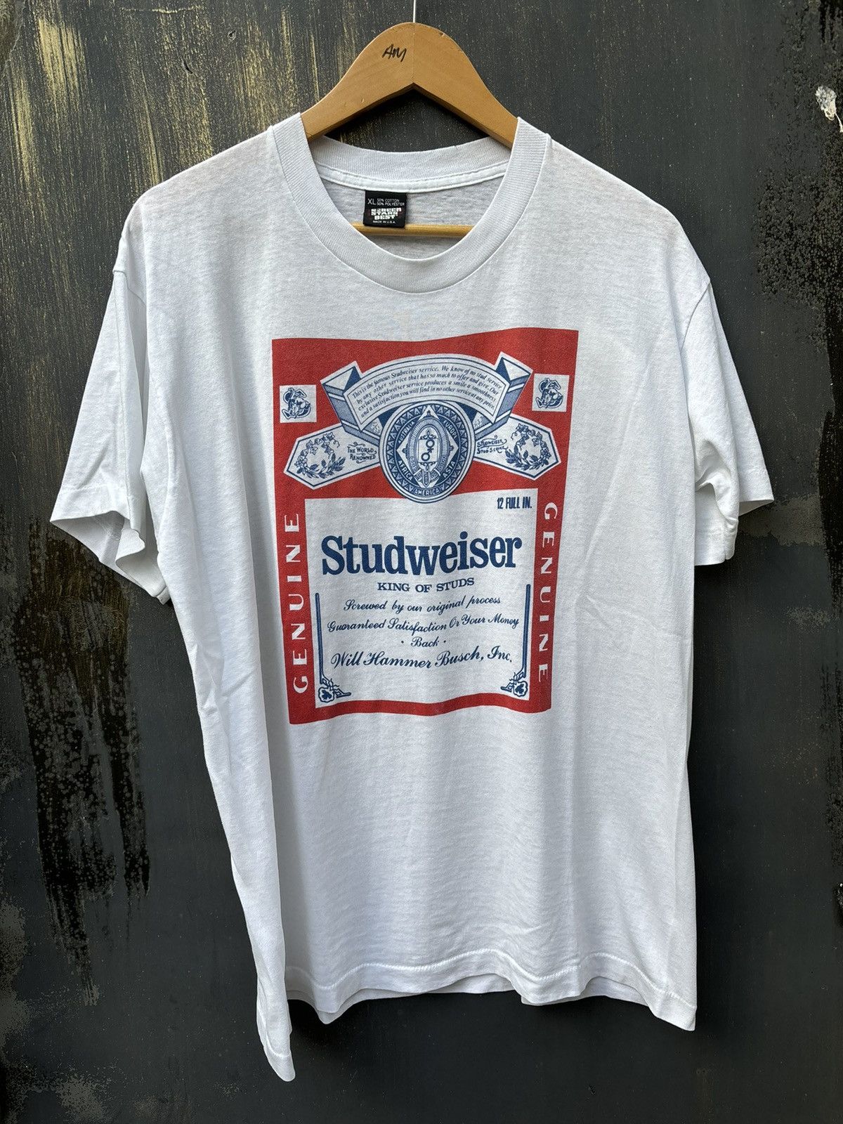 Budweiser × Vintage RARE! Vintage 90’s Parody Studweiser Budweiser Art Size US XL / EU 56 / 4 - 4 Thumbnail