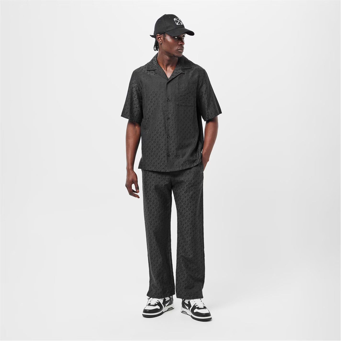 Off-White o1g2r1mq0326 Relaxed Fit Pyjama Trousers in Black Size US 28 / EU 44 - 6 Thumbnail