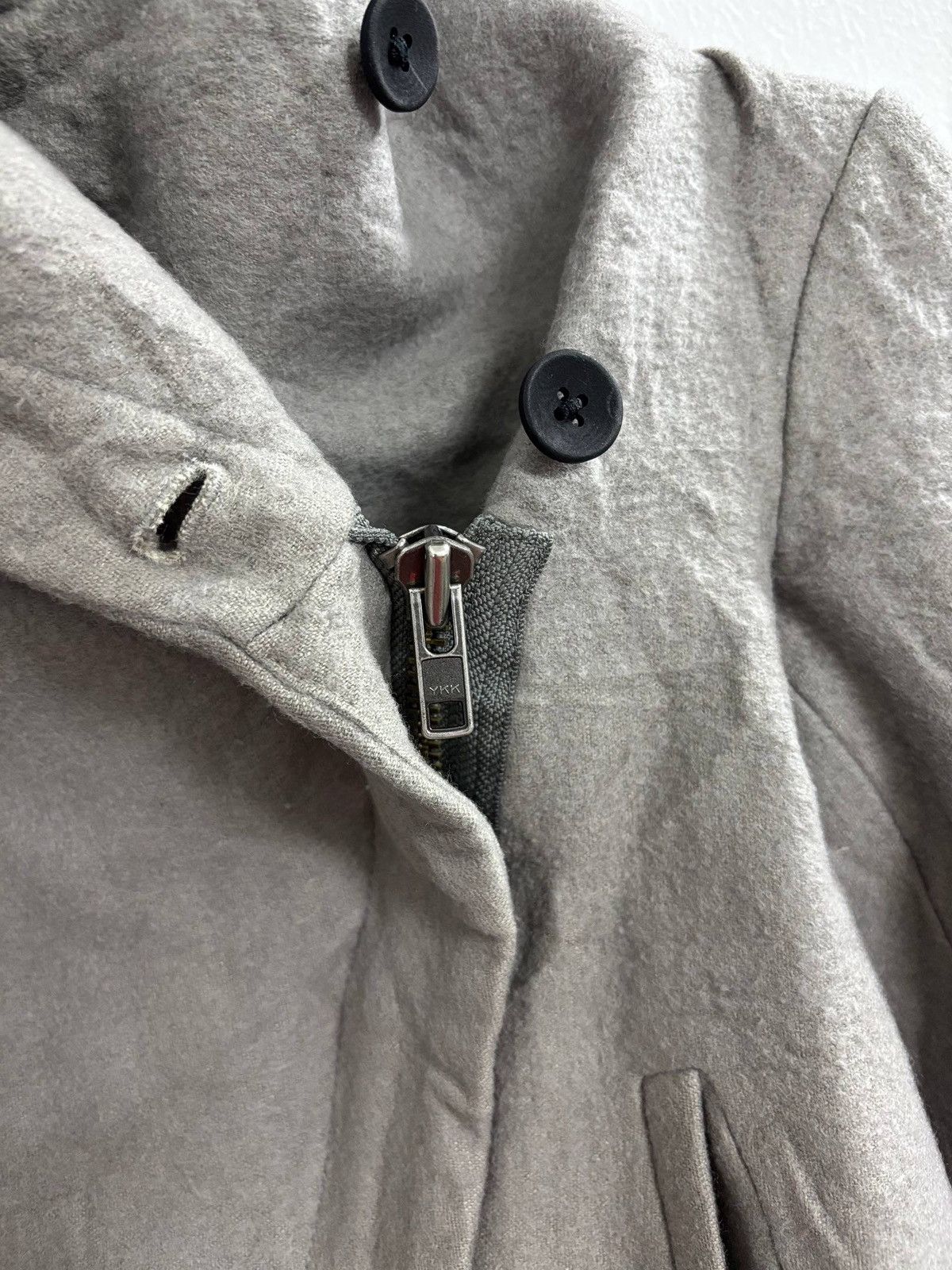 Helmut Lang Asymmetrical Crop Hoodie Jacket
