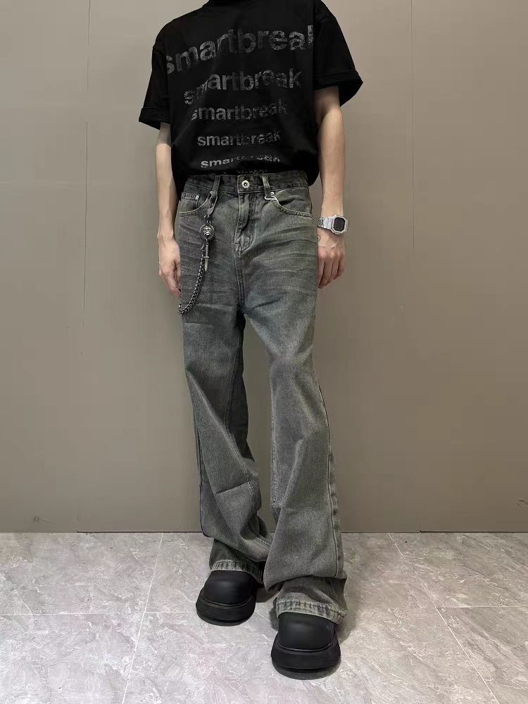 Japanese Brand × Jean Vintage street casual micro flare jeans Size US 34 / EU 50 - 2 Thumbnail