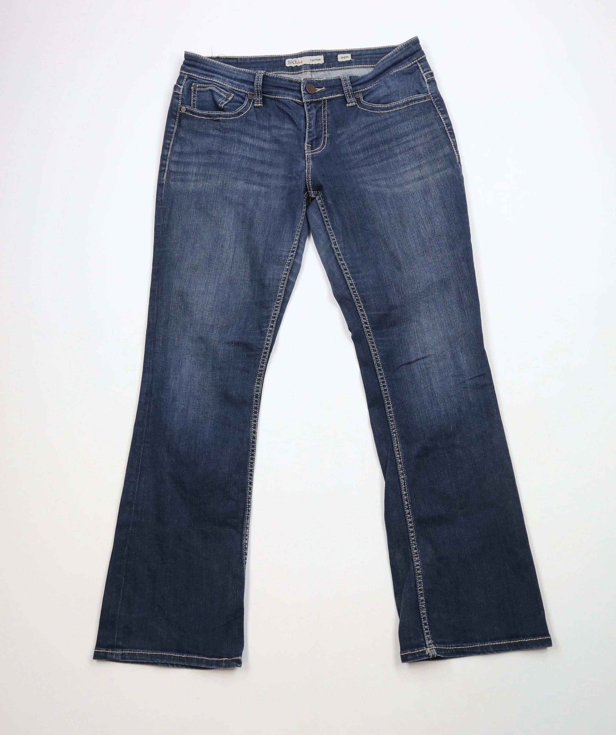 Vintage Buckle BKE Payton Stretch Flared Bootcut Denim Jeans Blue Size 30" / US 8 / IT 44 - 1 Thumbnail