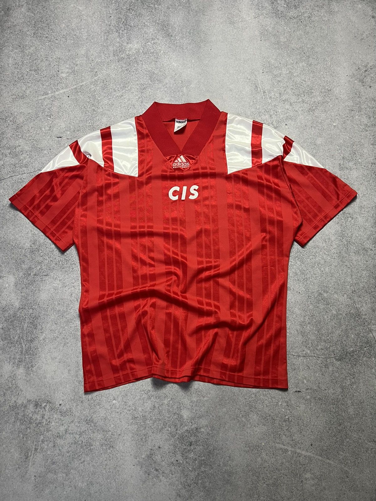 Vintage Adidas 1992 CIS Home Football Soviet Soccer Jersey