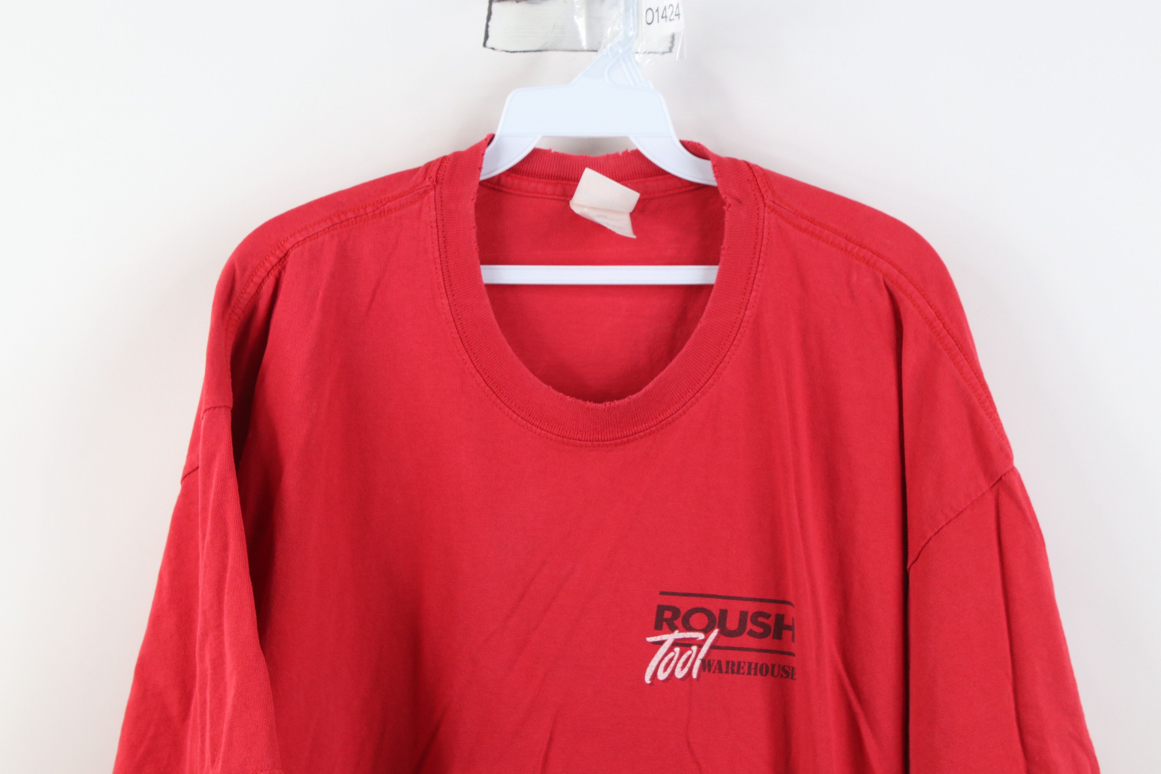 Vintage Vintage Roush Racing Tool Warehouse Short Sleeve T-Shirt Red Size US XXL / EU 58 / 5 - 2 Thumbnail