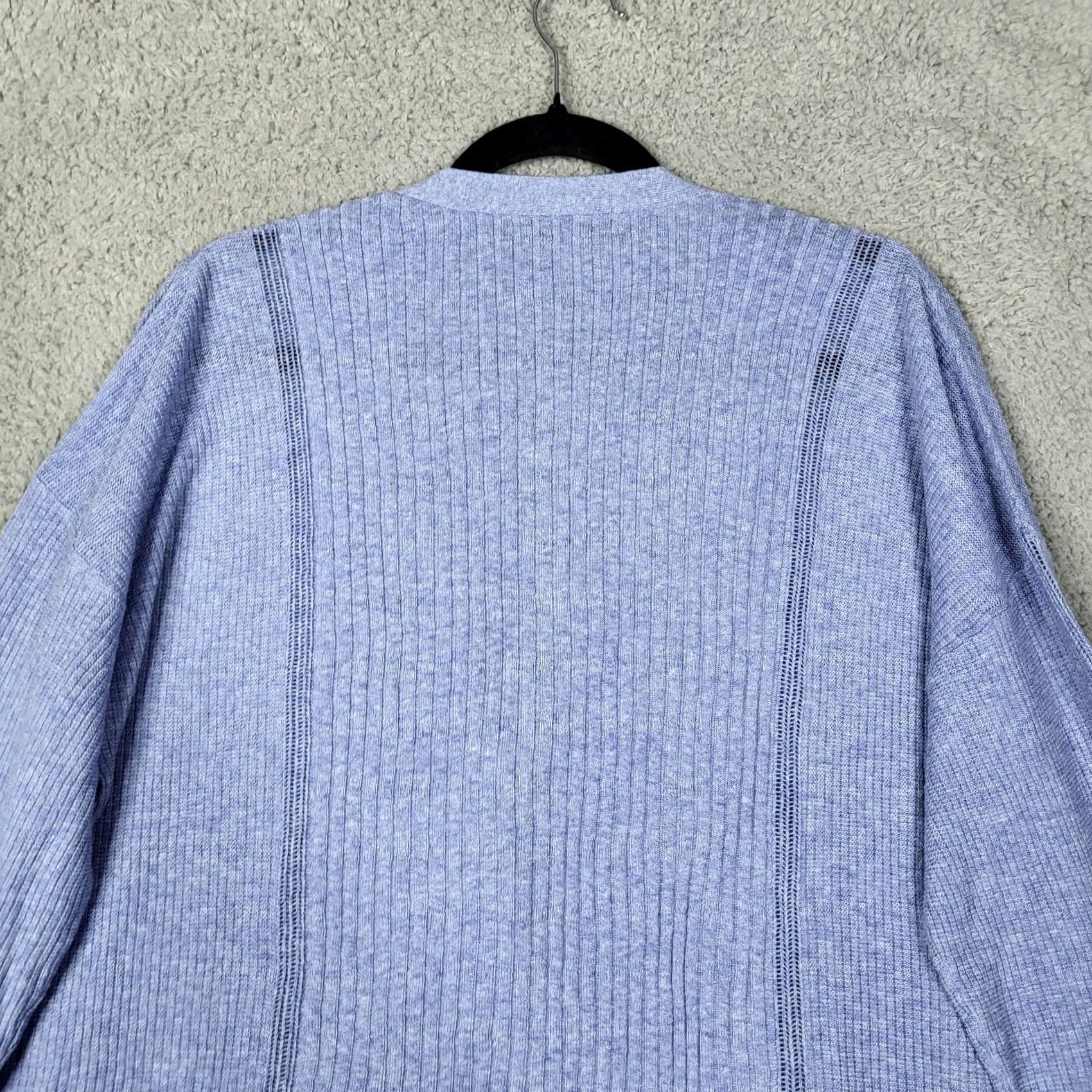 Vintage SWTR Women’s blue cardigan button up Pockets v-neck sweater Size XL Size XL / US 12-14 / IT 48-50 - 5 Thumbnail