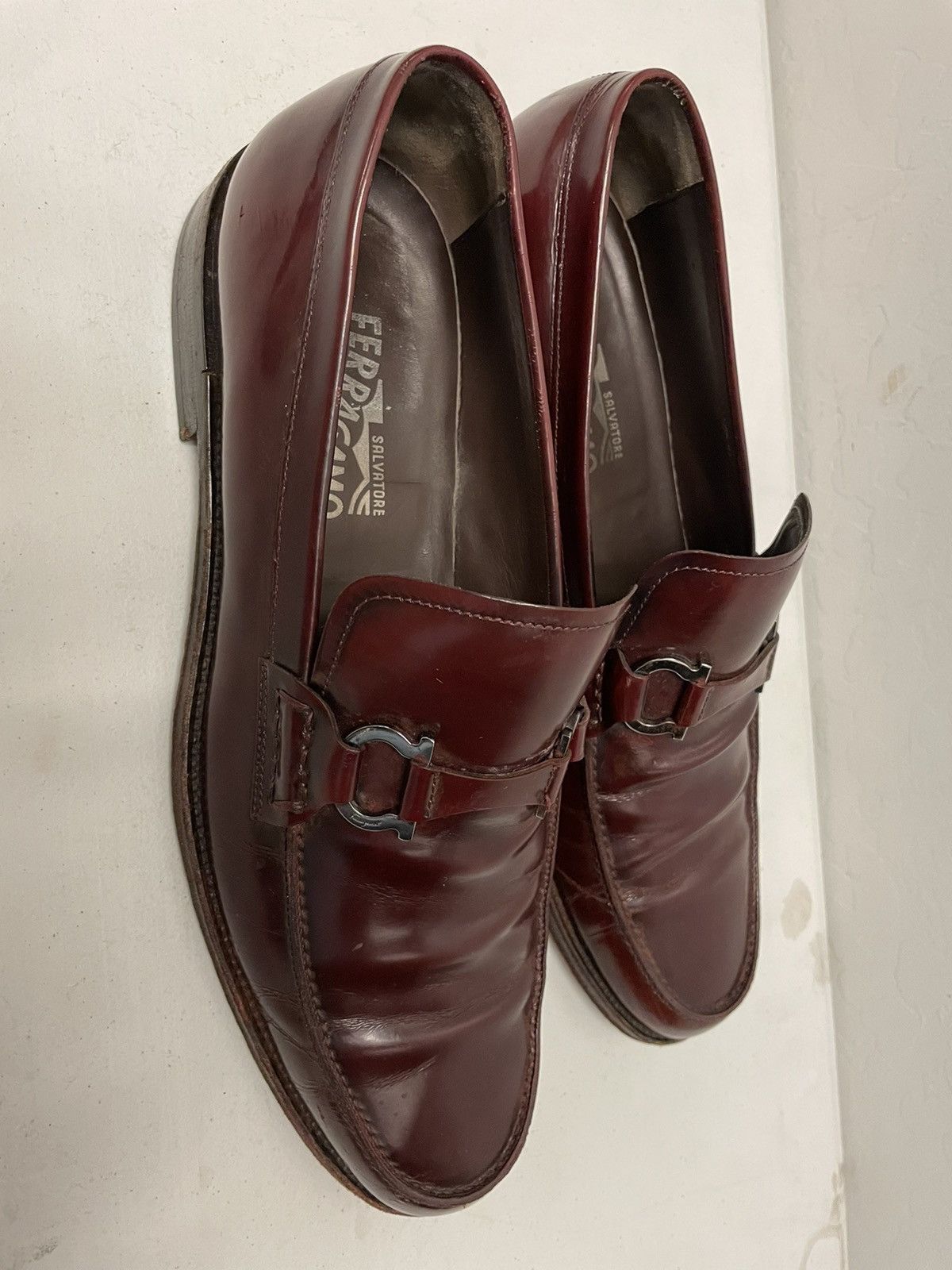 Salvatore Ferragamo Glossy Soft Vamp Bit Loafer Size US 10.5 / EU 43-44 - 6 Thumbnail