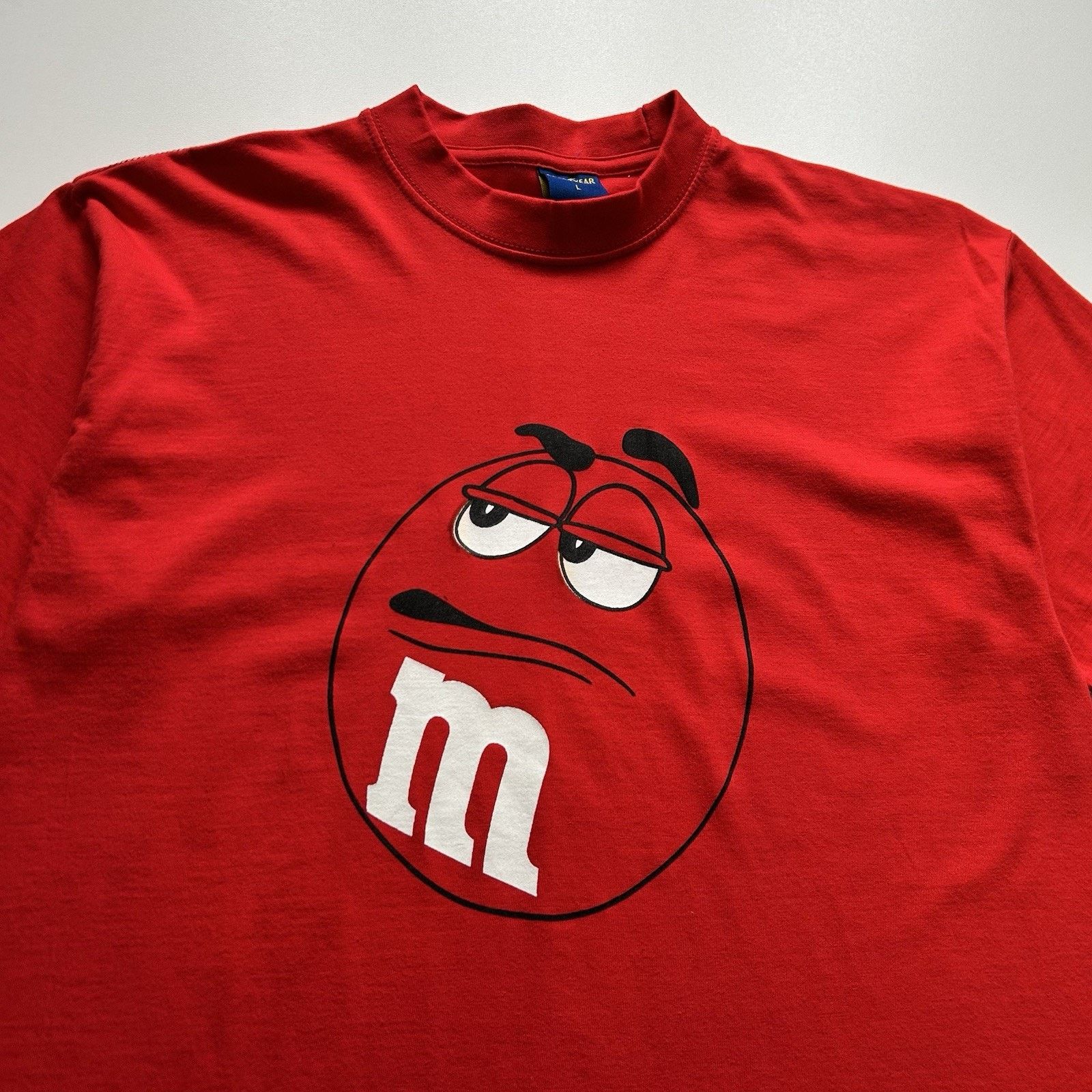 Vintage Vintage Red M&Ms Promo T Shirt Large 90s Candy Graphic Rare Size US L / EU 52-54 / 3 - 2 Thumbnail