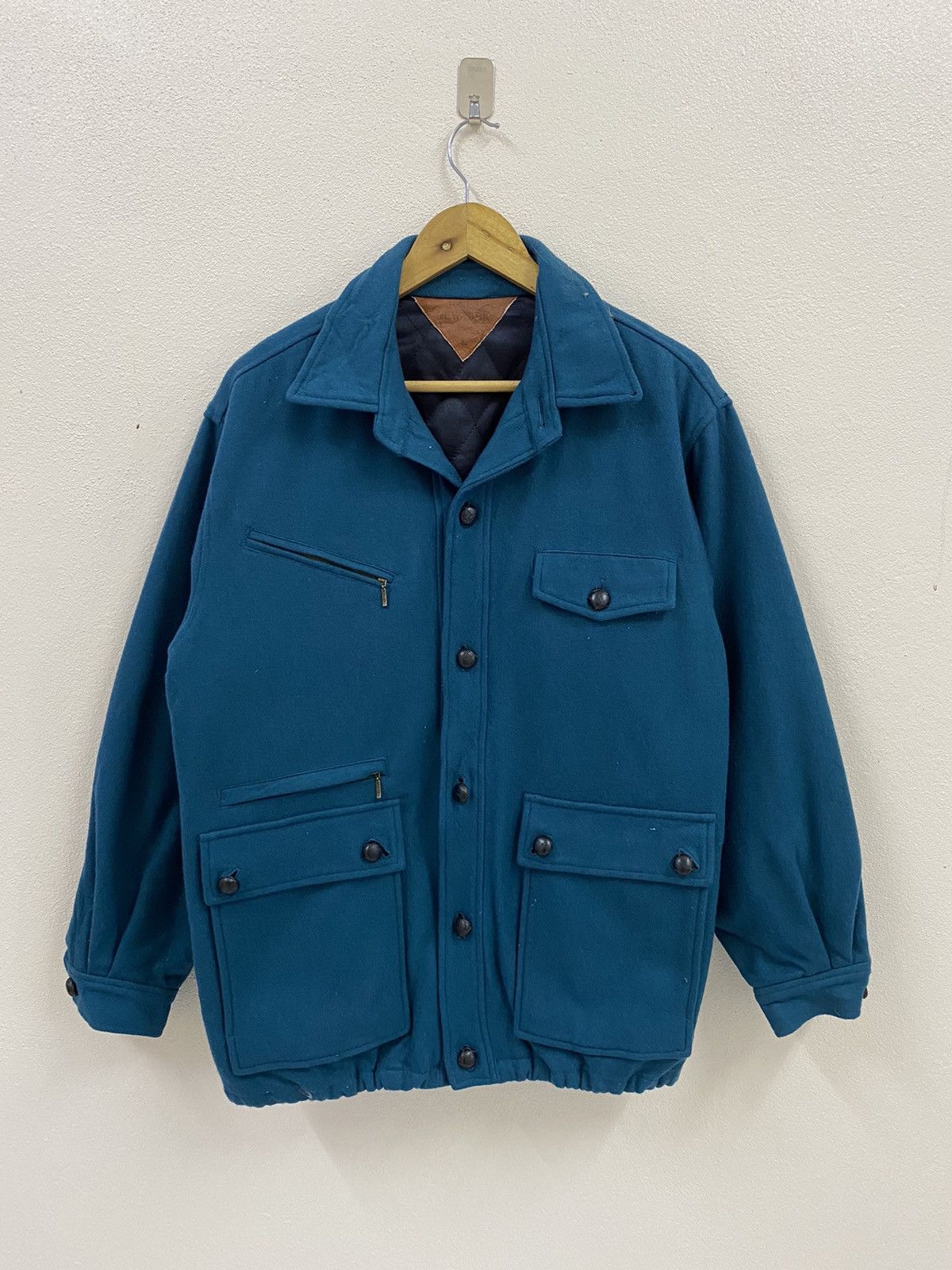 Jones New York × Vintage Jones New York Wool Jacket Mackinaw Style Size US L / EU 52-54 / 3 - 1 Thumbnail