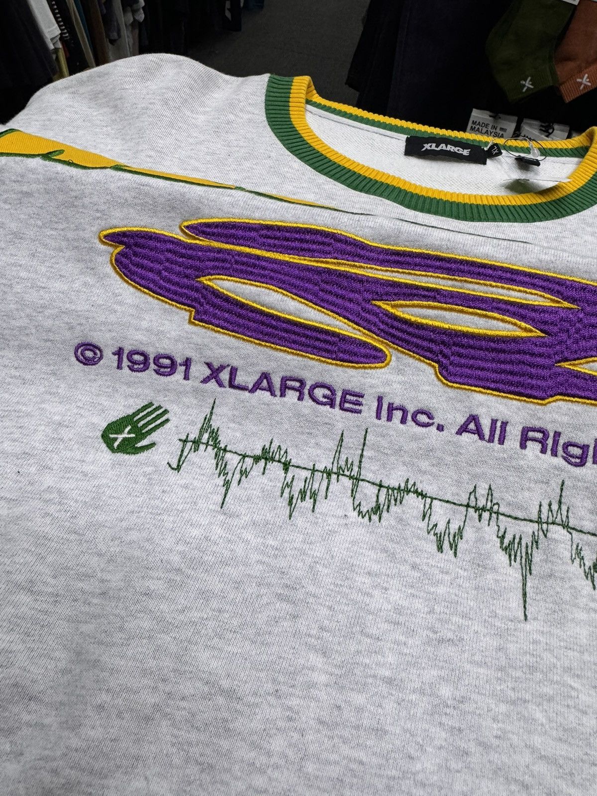 Xlarge XLarge Records 1991 Vintage Sweatshirt Size US XL / EU 56 / 4 - 5 Thumbnail