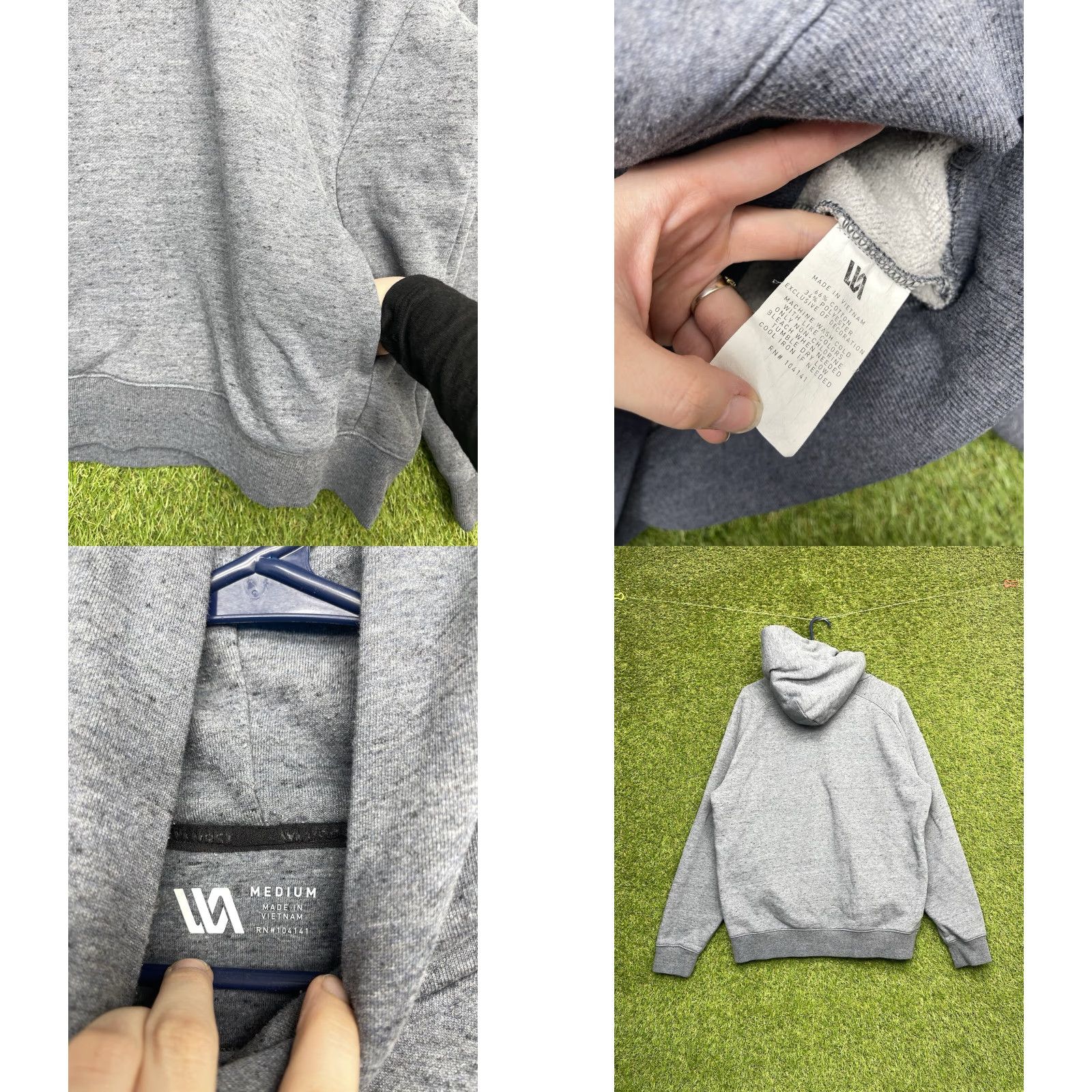 Vintage VRST Hoodie Mens Medium Gray Activewear Gym Performance Heavyweight Sportswear Size US M / EU 48-50 / 2 - 8 Thumbnail