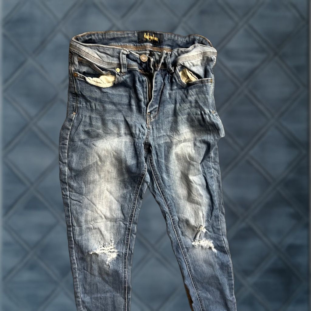 Denime Indigo Rein Jeans Skinny Denim Blue Pockets Size 11 Juniors Women's Regular Size 32" / US 10 / IT 46 - 1 Thumbnail