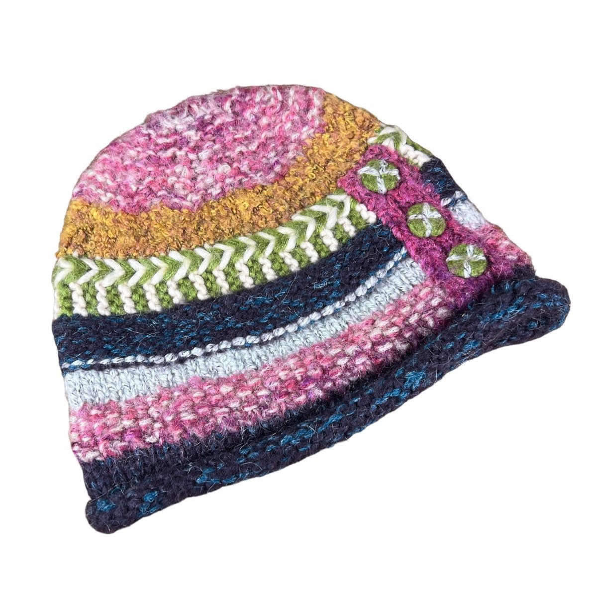 Japanese Brand Y2K Beanie Hat SIZE 56-57.5 CM Size ONE SIZE - 7 Thumbnail