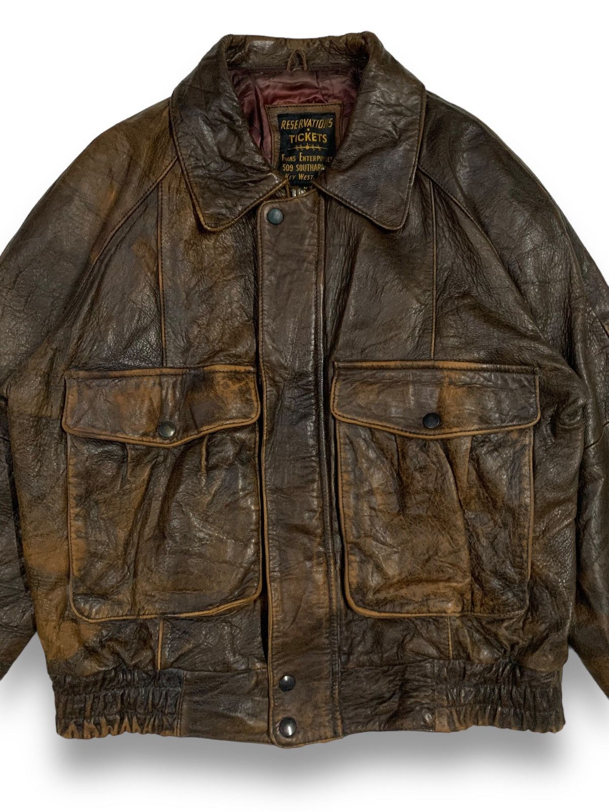 Japanese Brand 2000s Japanese Brand Sheepskin Leather Flight Bomber Jacket Size US M / EU 48-50 / 2 - 4 Thumbnail