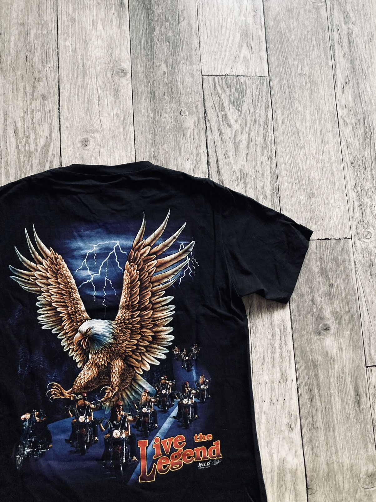 Vintage Vintage wild motor racing Harley eagle tshirt tee tshirt M Size US M / EU 48-50 / 2 - 6 Thumbnail