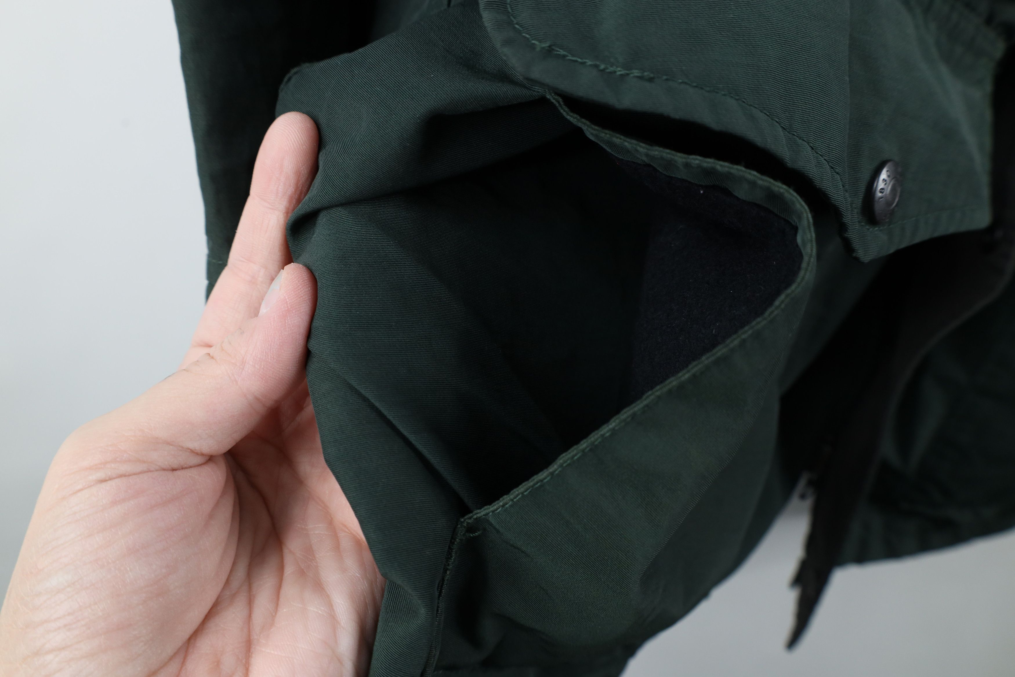 Vintage × Woolrich Woolen Mills Vintage 90s Woolrich Spell Out Wool Line Hooded Parka Jacket Size US L / EU 52-54 / 3 - 7 Thumbnail