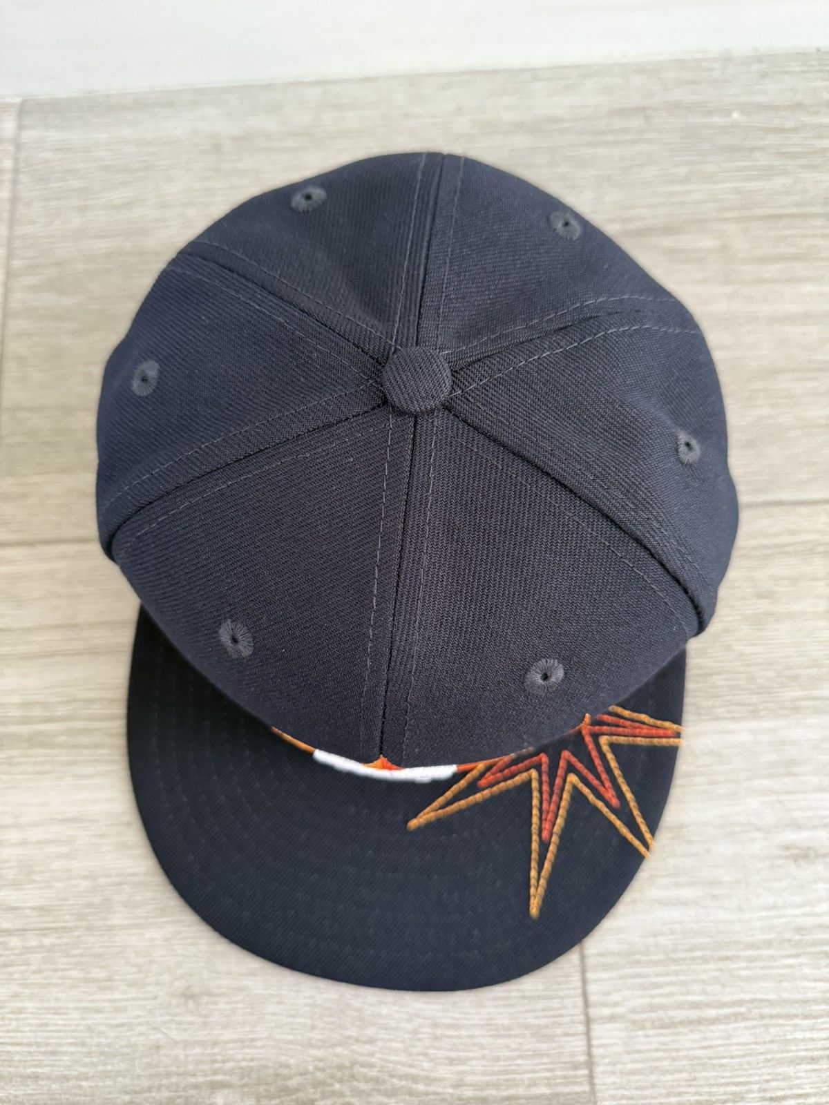 New Era Houston Astros New Era Solar Stars Black Grey Fitted 7 3/8 Size ONE SIZE - 6 Thumbnail