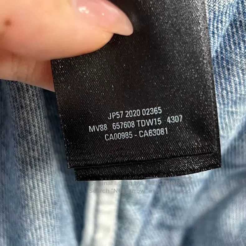 Balenciaga Balenciaga Logo Embroidered Denim Jacket Size US XS / EU 42 / 0 - 5 Thumbnail