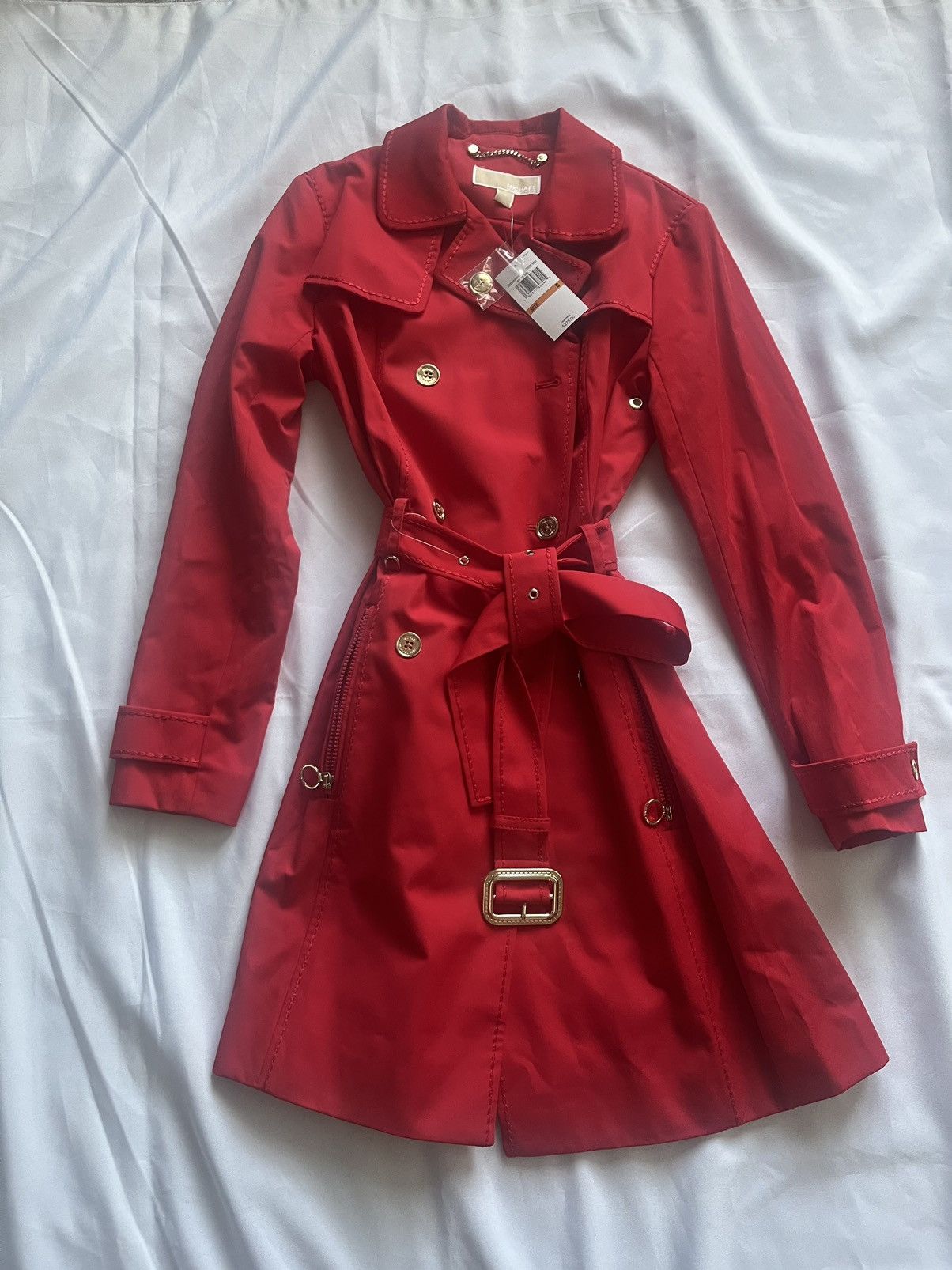 Michael Kors Micheal Kors Red Spring Coat Size S / US 4 / IT 40 - 1 Thumbnail