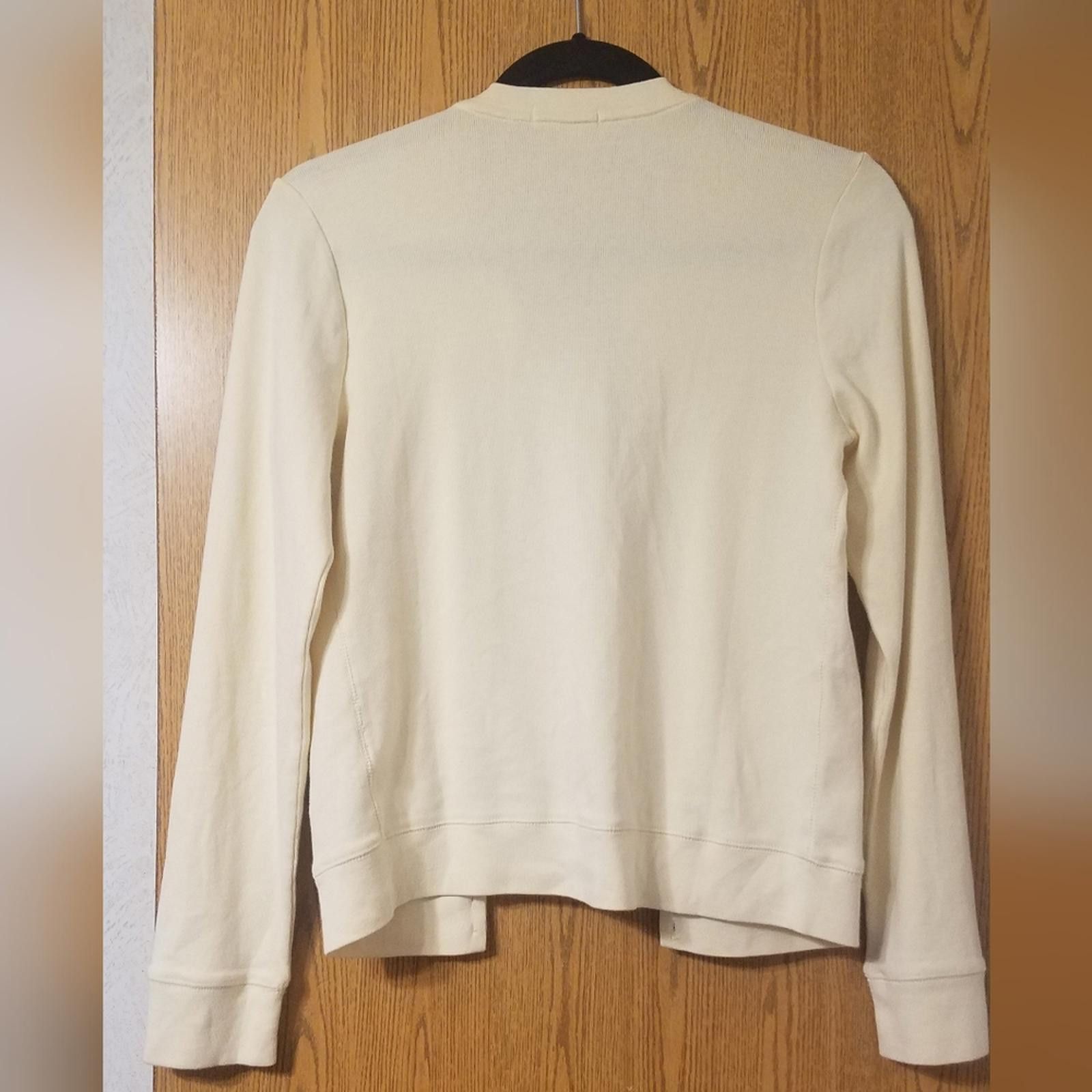 J.Crew J. Crew City T Cream Cardigan Small Size S / US 4 / IT 40 - 2 Thumbnail