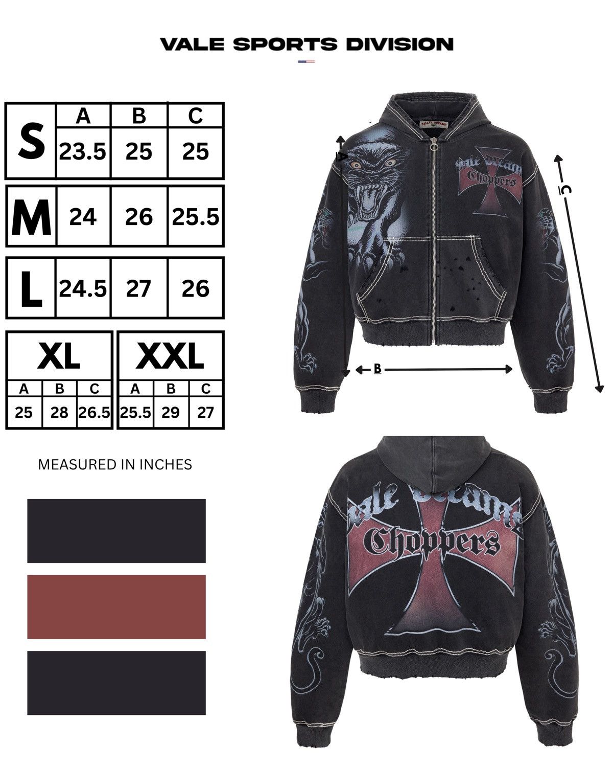 Vale Vale Hardy Boyz Choppers Zip Up Size US M / EU 48-50 / 2 - 7 Thumbnail