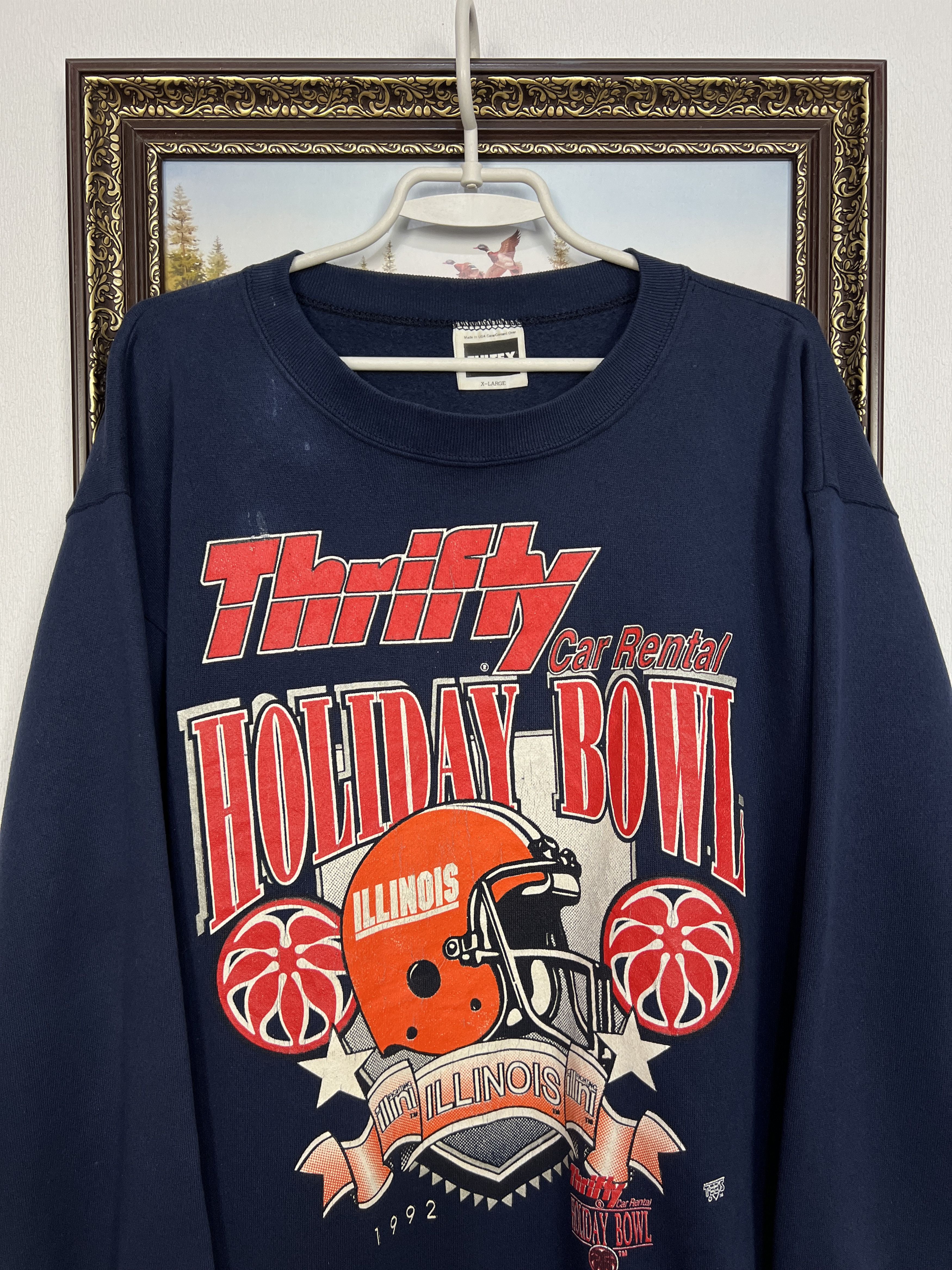 Vintage Illinois Fighting Illini Holiday Bowl Sweatshirt Crewneck Size US XL / EU 56 / 4 - 2 Thumbnail