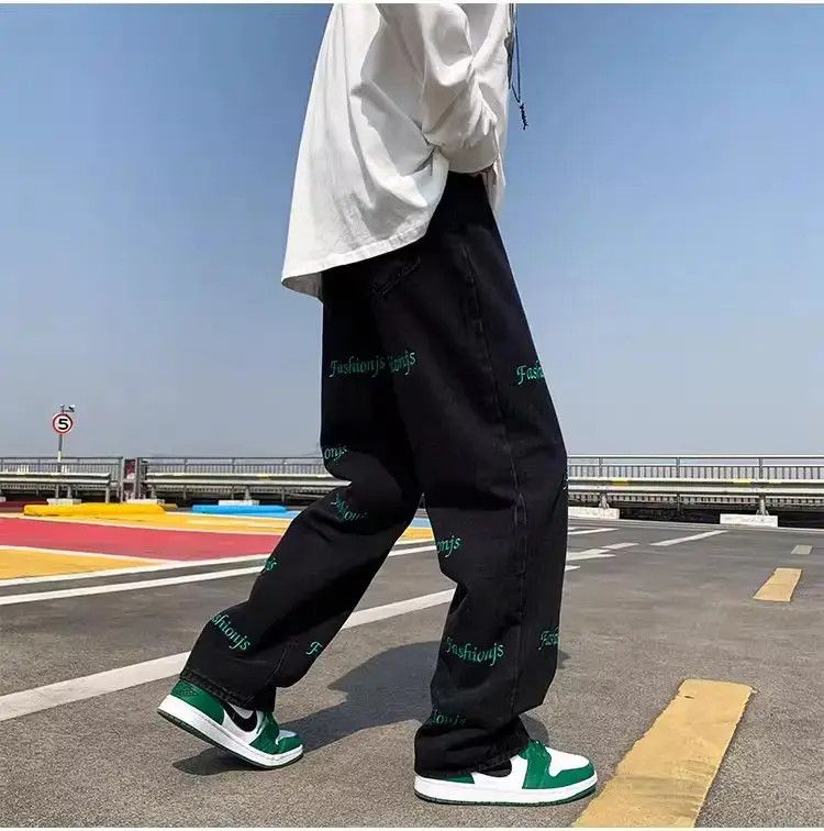 Japanese Brand Retro loose fitting straight leg jeans Size US 32 / EU 48 - 6 Thumbnail