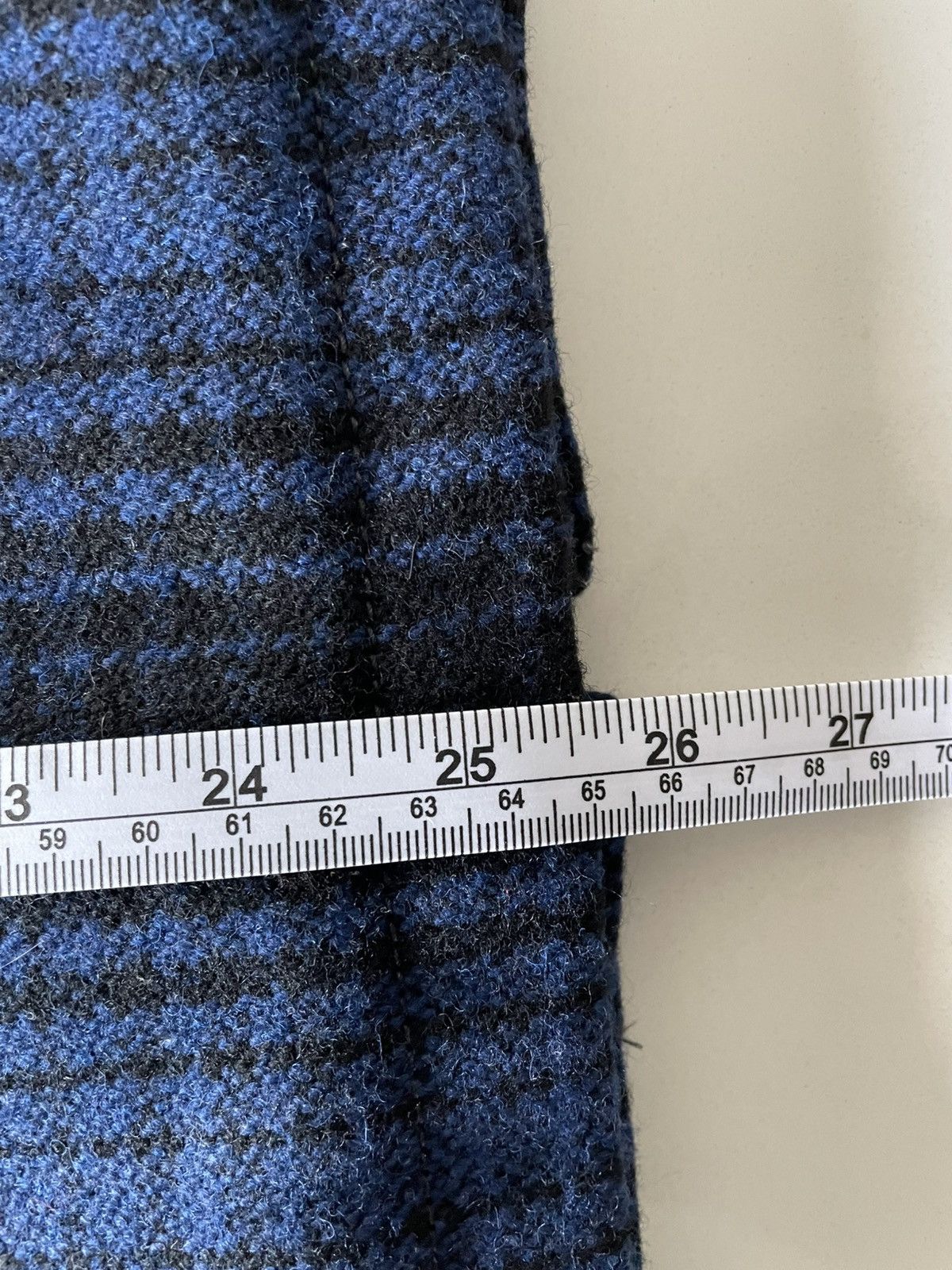 Studio D'Artisan Studio D'Artisan Blue Wool Check Zip Jacket - Size Small Size US S / EU 44-46 / 1 - 8 Thumbnail