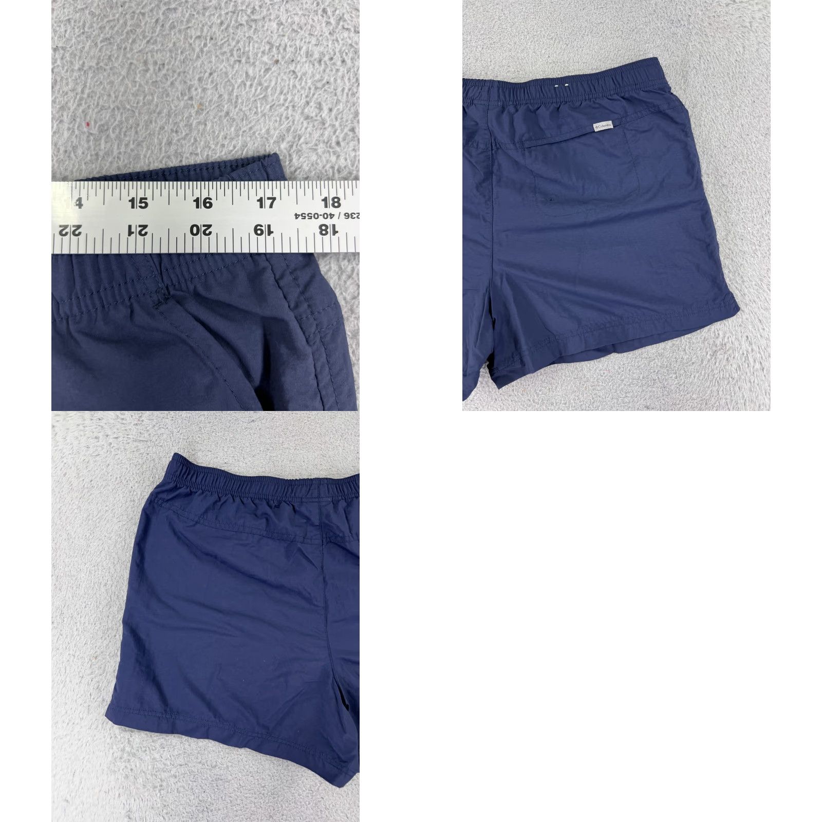 Vintage Columbia Shorts XL Blue Nylon Hiking Camping Fishing Women Size 40" / US 18 - 9 Thumbnail