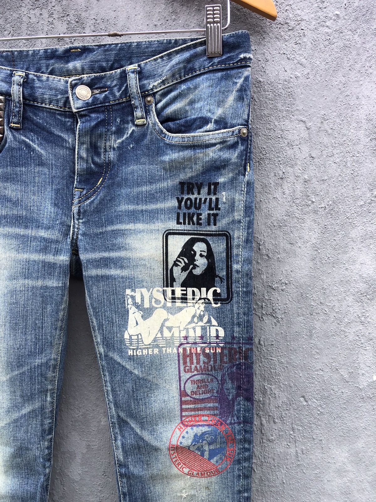 Hysteric Glamour Hysteric Glamour Stud Poem Try It You’ll Like It Jeans Size 30" / US 8 / IT 44 - 7 Thumbnail