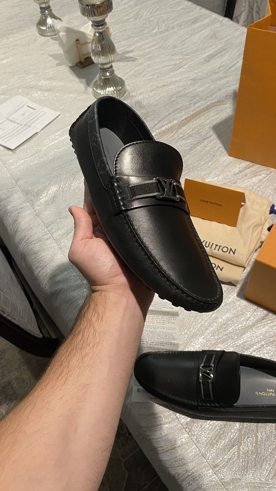 Louis Vuitton Louis Vuitton moccasin (LV Racer NEW IN BOX) Size US 11.5 / EU 44-45 - 8 Thumbnail