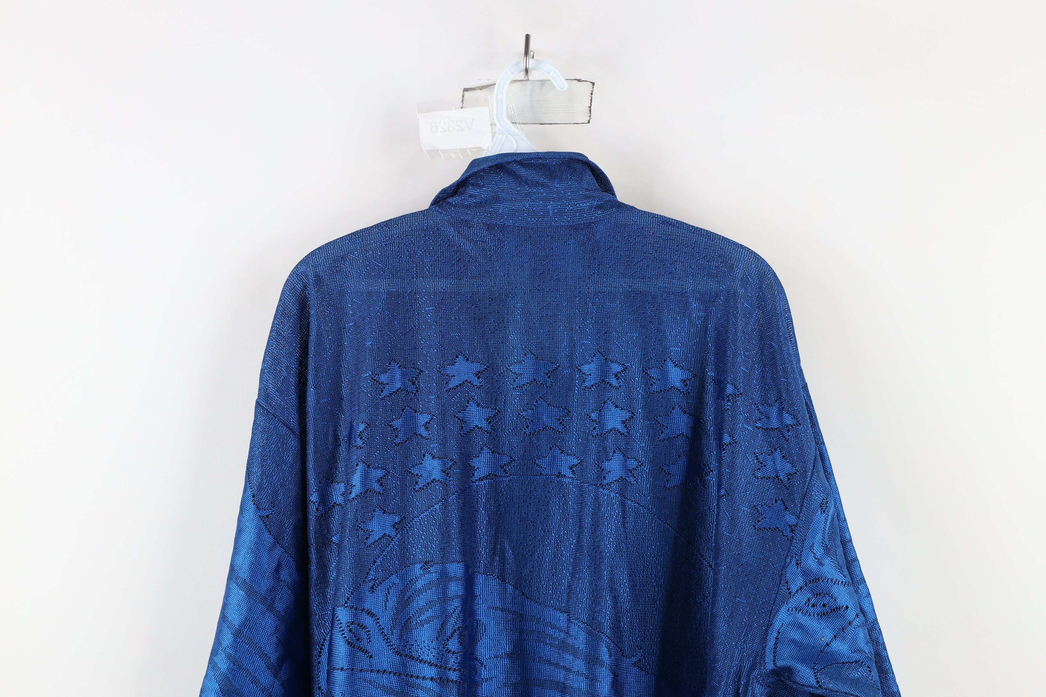 Vintage Vintage 90s Y2K Streetwear All Over Print Knit Button Shirt Size US XXL / EU 58 / 5 - 8 Thumbnail