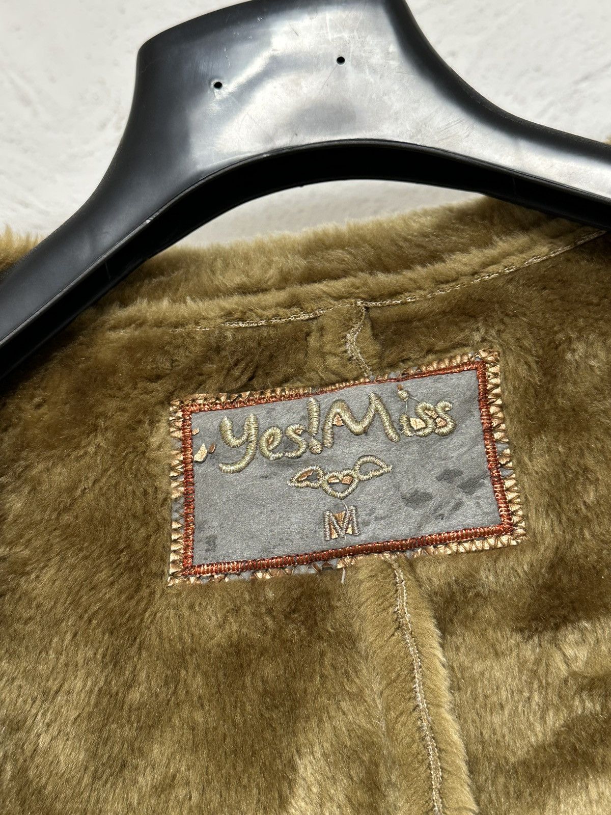 Hysteric Glamour × Vintage Y2K Hysteric Glamour Vintage Shearling Bomber Jacket Beige Size M / US 6-8 / IT 42-44 - 9 Thumbnail