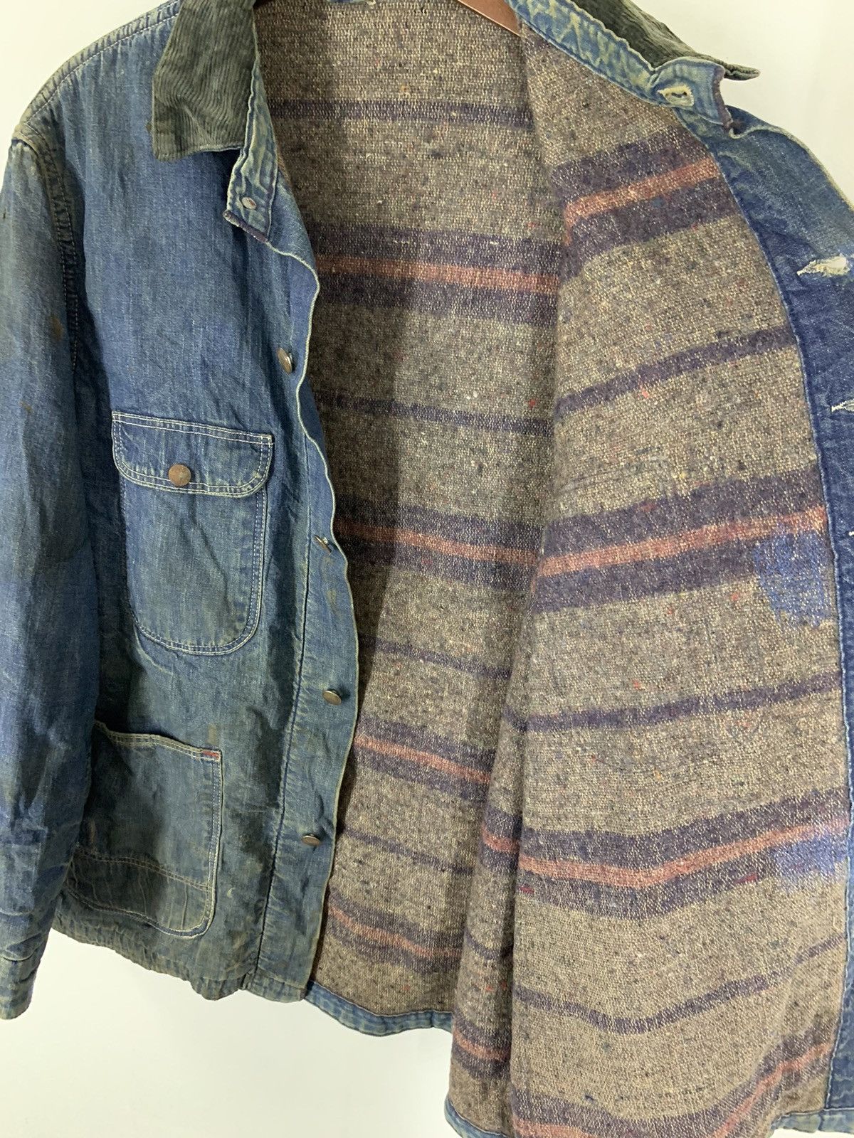Original Montgomery × Vintage 1950’s Power House Blanket-Lined Denim Chore Worker Jacket Size US L / EU 52-54 / 3 - 10 Thumbnail