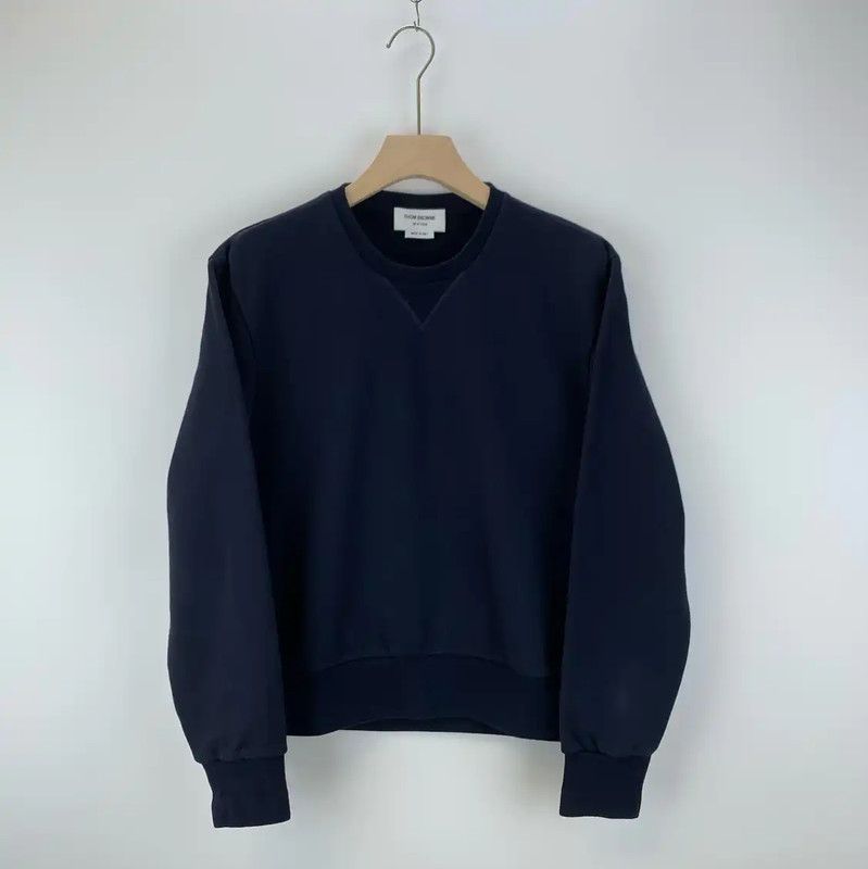 Thom Browne Thom Browne Blue Cotton Men's Sweatshirt 0089 Size US M / EU 48-50 / 2 - 1 Thumbnail