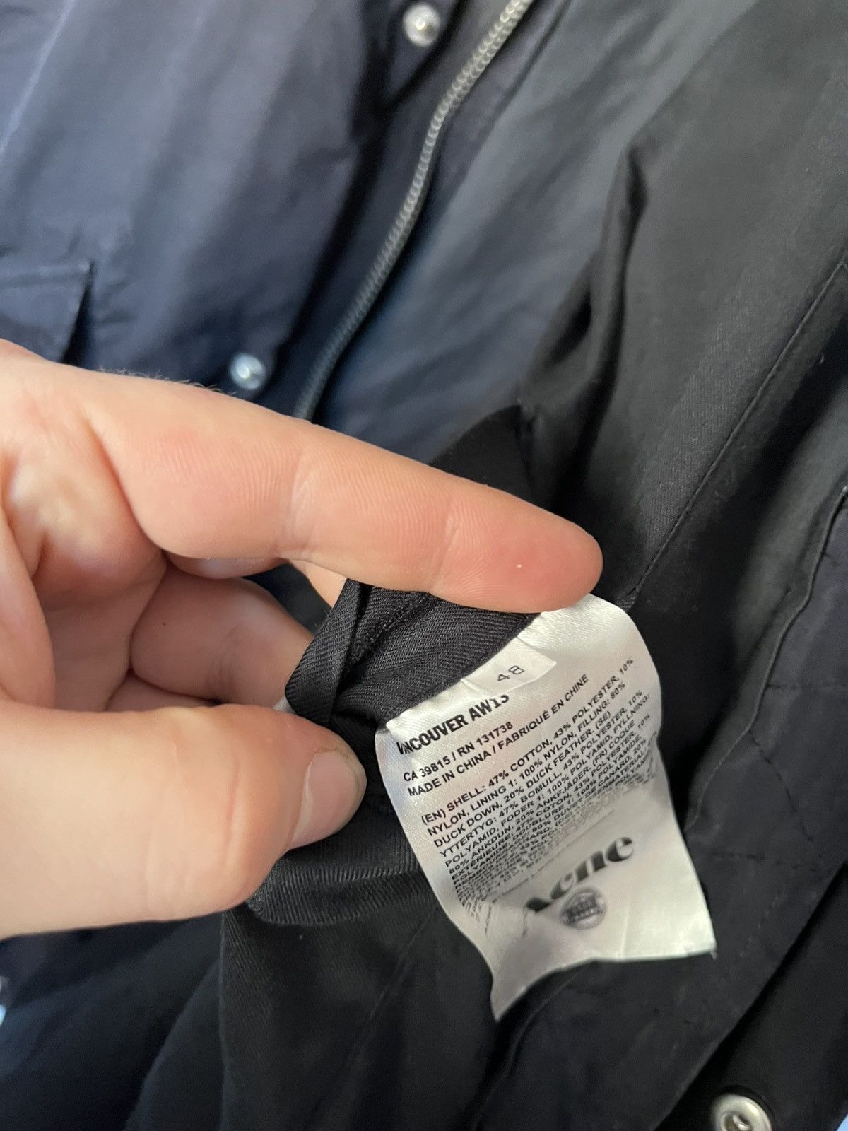 Acne Studios Archive Acne Studios Vancouver AW13 3in1 Jacket Black Down Size US L / EU 52-54 / 3 - 7 Thumbnail