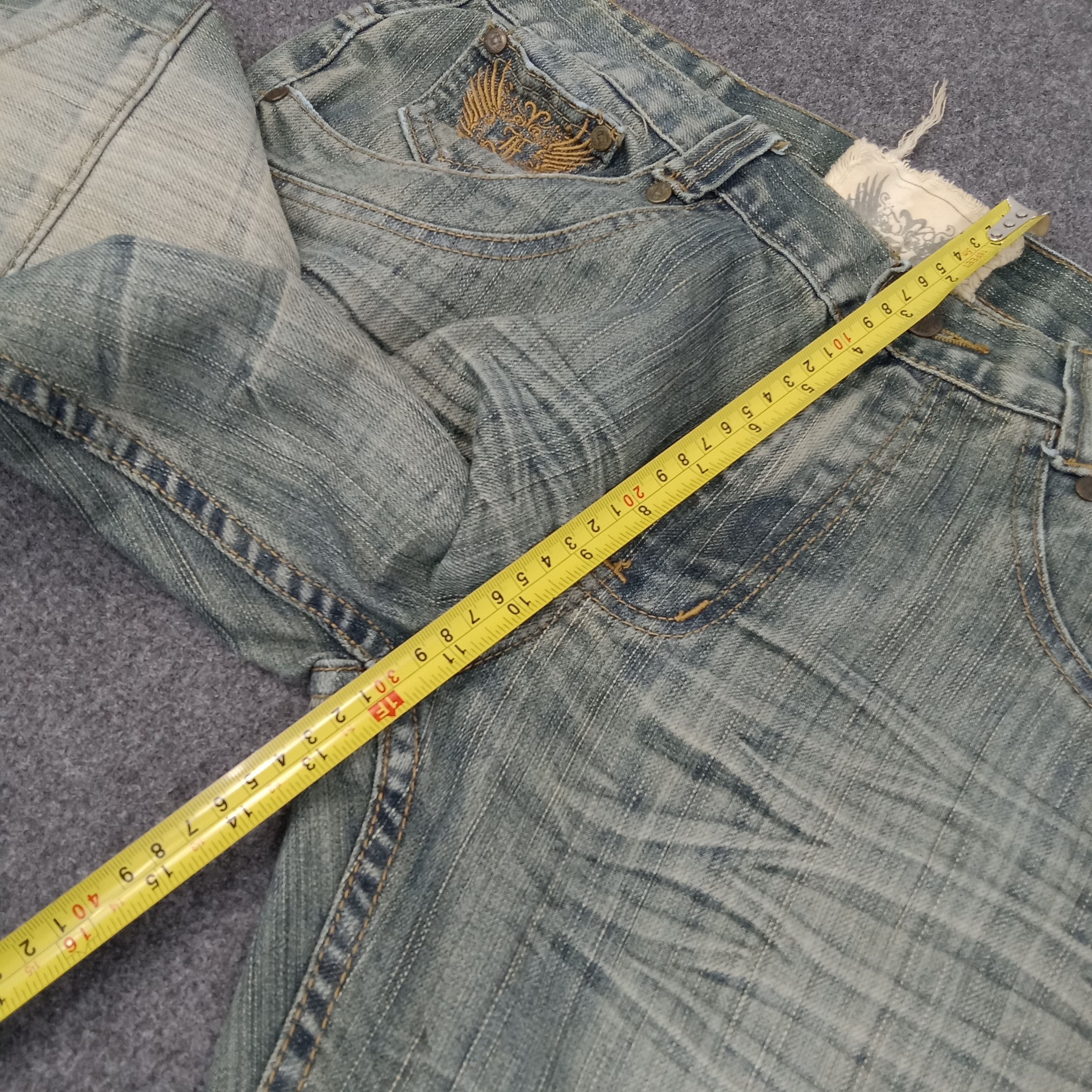 FUSAI F.U.S.A.I Focus USA Bikers Knee Denim Jeans C258N25 Size US 32 / EU 48 - 14 Thumbnail
