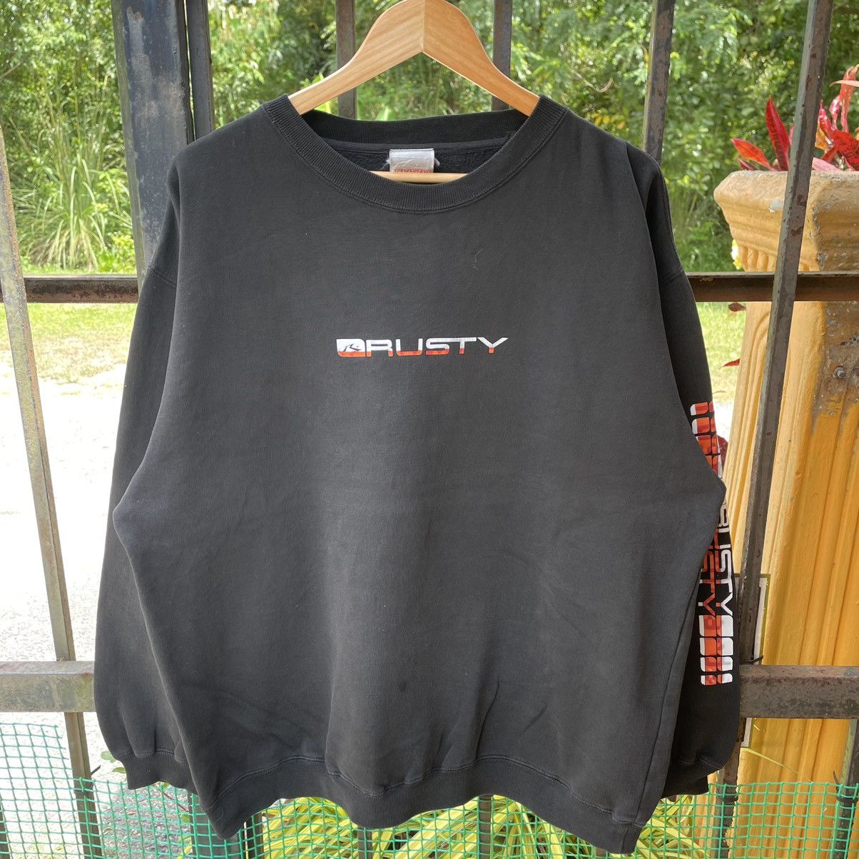 Rusty 🔥Vintage Rusty Center Spellout Surf Skate Sweatshirts Size US L / EU 52-54 / 3 - 5 Thumbnail
