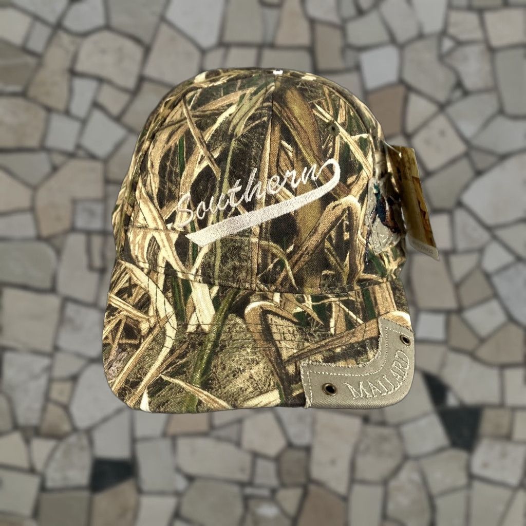 Vintage MOSSY OAK Hat BaseBall Cap Mens One Size Brown Camouflage Adjustable Canvas Cotton Outdoor Hunting Family Camping 90s Theme Size ONE SIZE - 1 Thumbnail