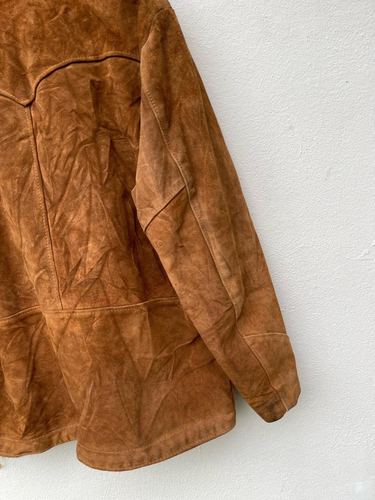 Schott × Vintage × Western Rise Vintage 90s Schott N.Y.C Western Shearling Leather Jacket Size US L / EU 52-54 / 3 - 13 Thumbnail