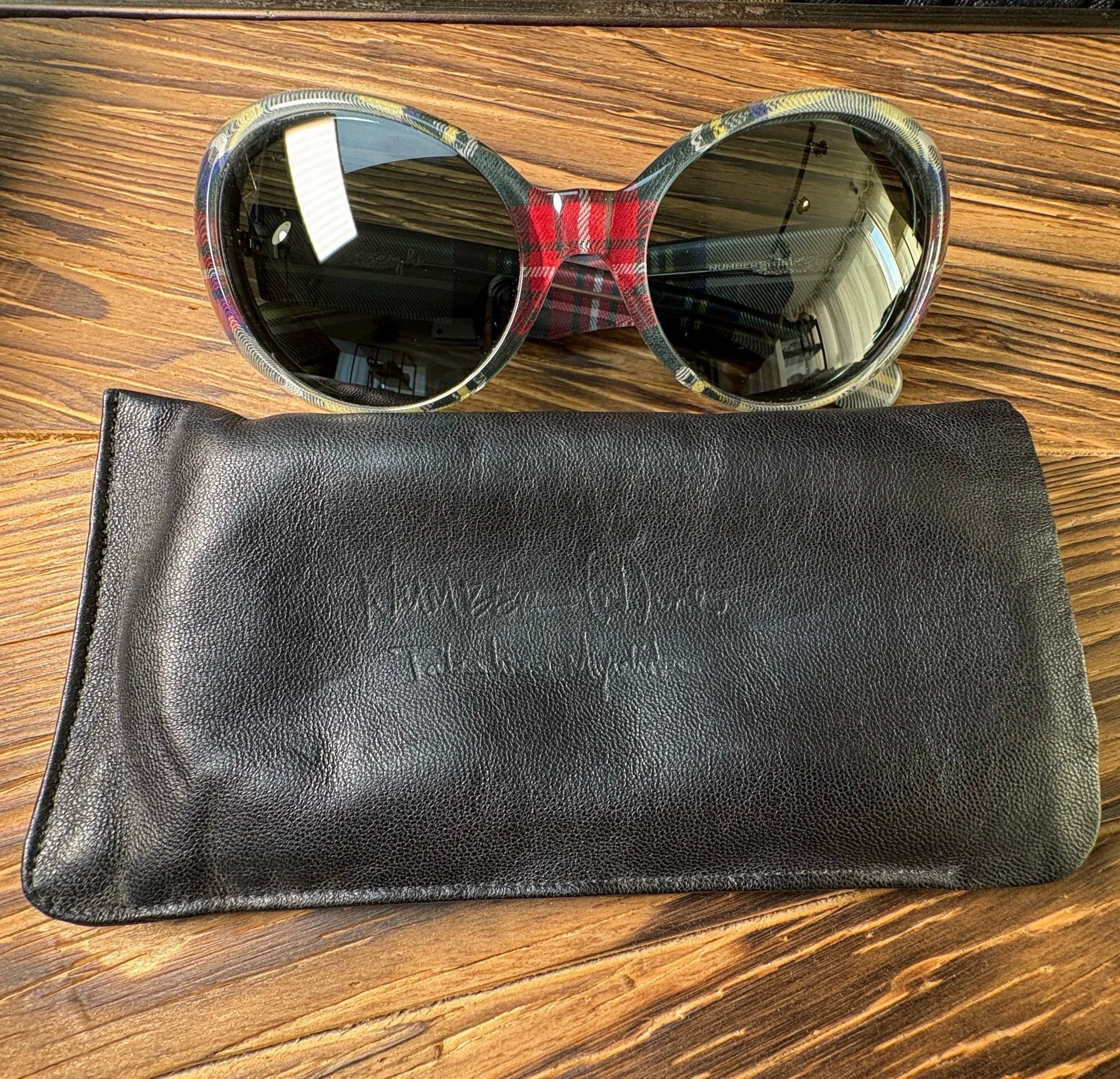 Number (N)ine Number(N)ine SS05 Checked Sunglasses Kurt Cobain Size ONE SIZE - 2 Thumbnail